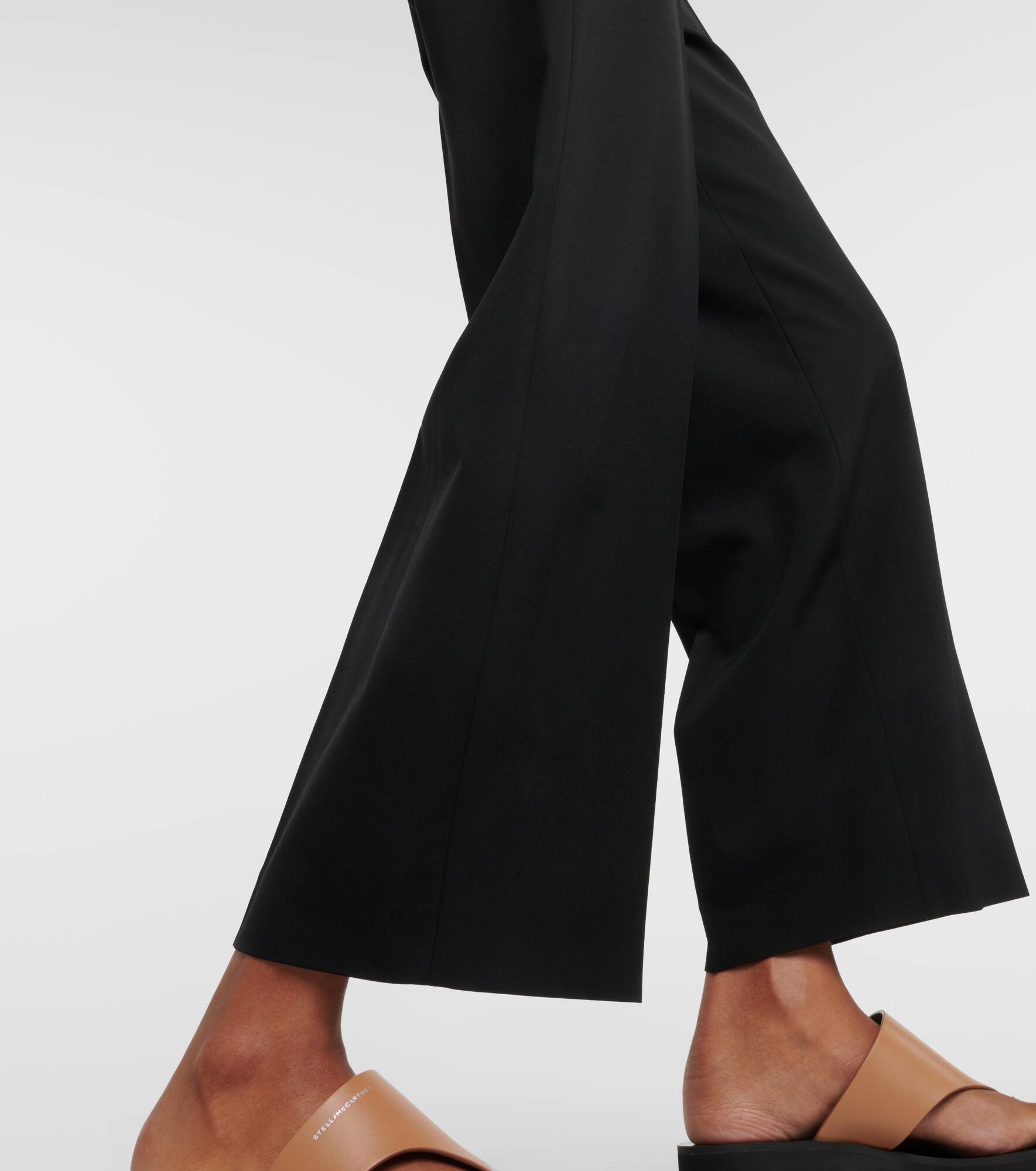 Wool-blend straight pants - 6