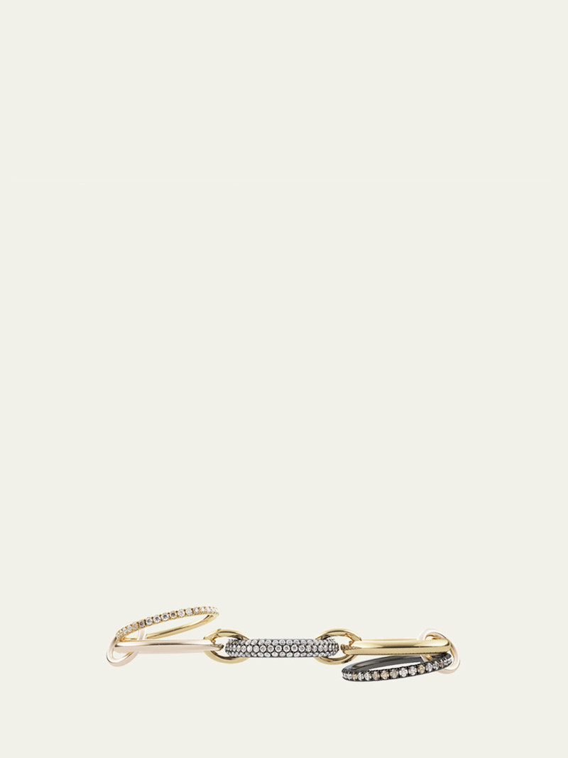 Spinelli Kilcollin Leo 18k 2-Tone 5-Link Ring w/ Diamonds outlook