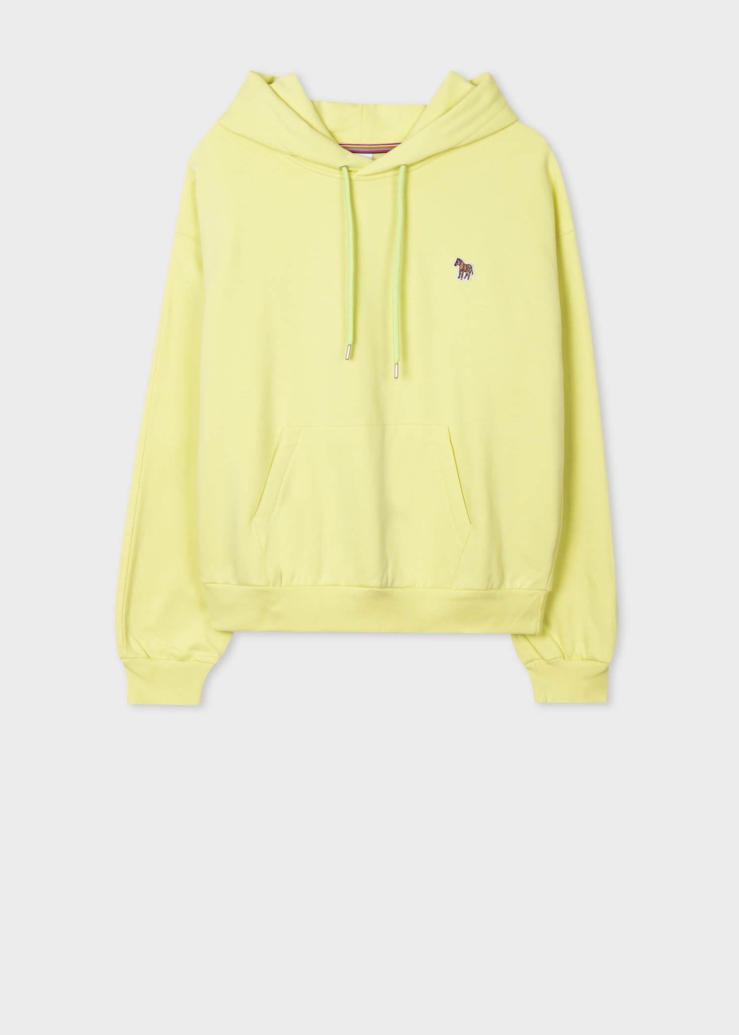 Washed Lime Zebra Logo Hoodie - 1