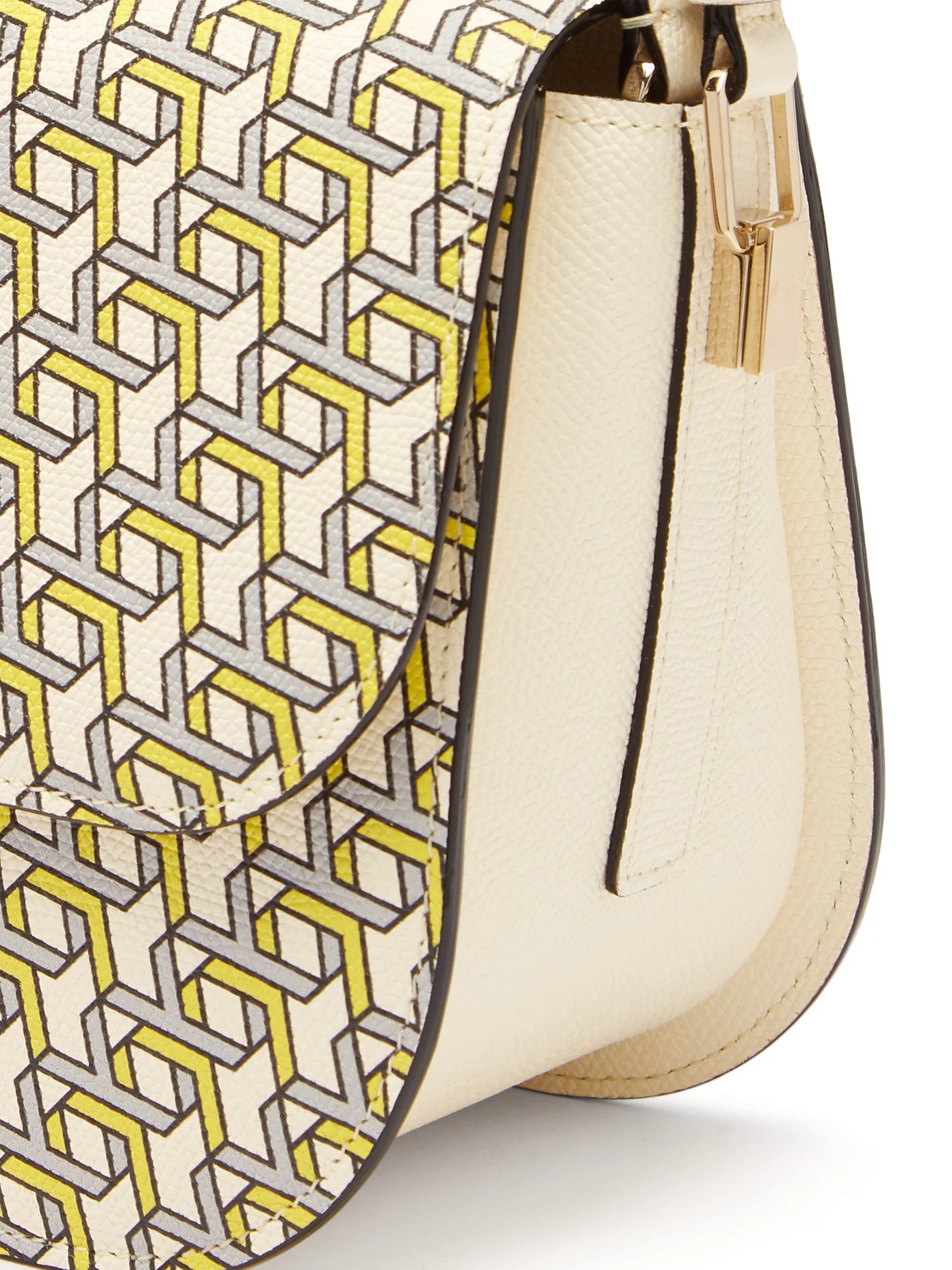 Iside XY-print leather cross-body bag - 6