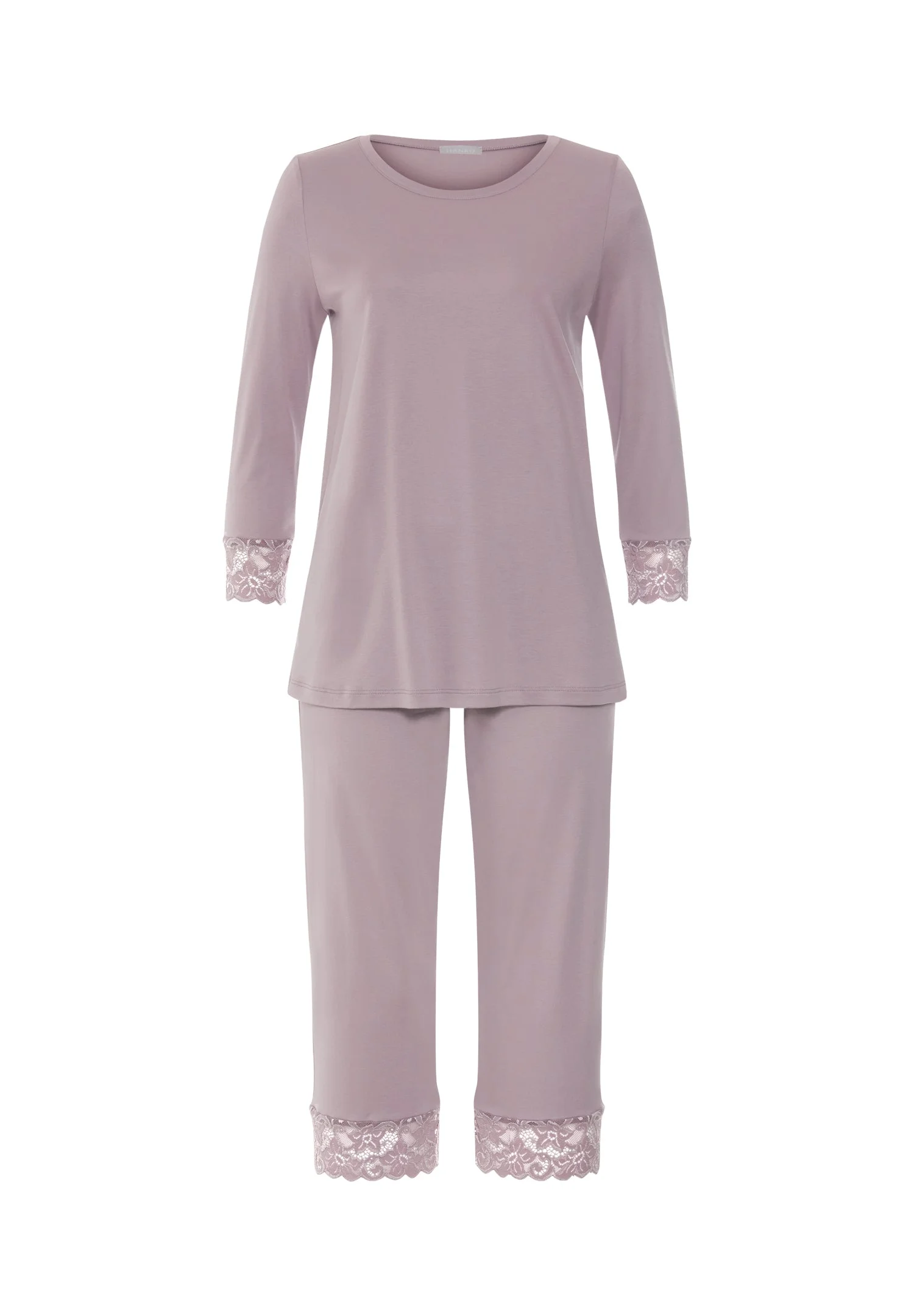 Moments Lace Trim Cotton Pajama Set - 1