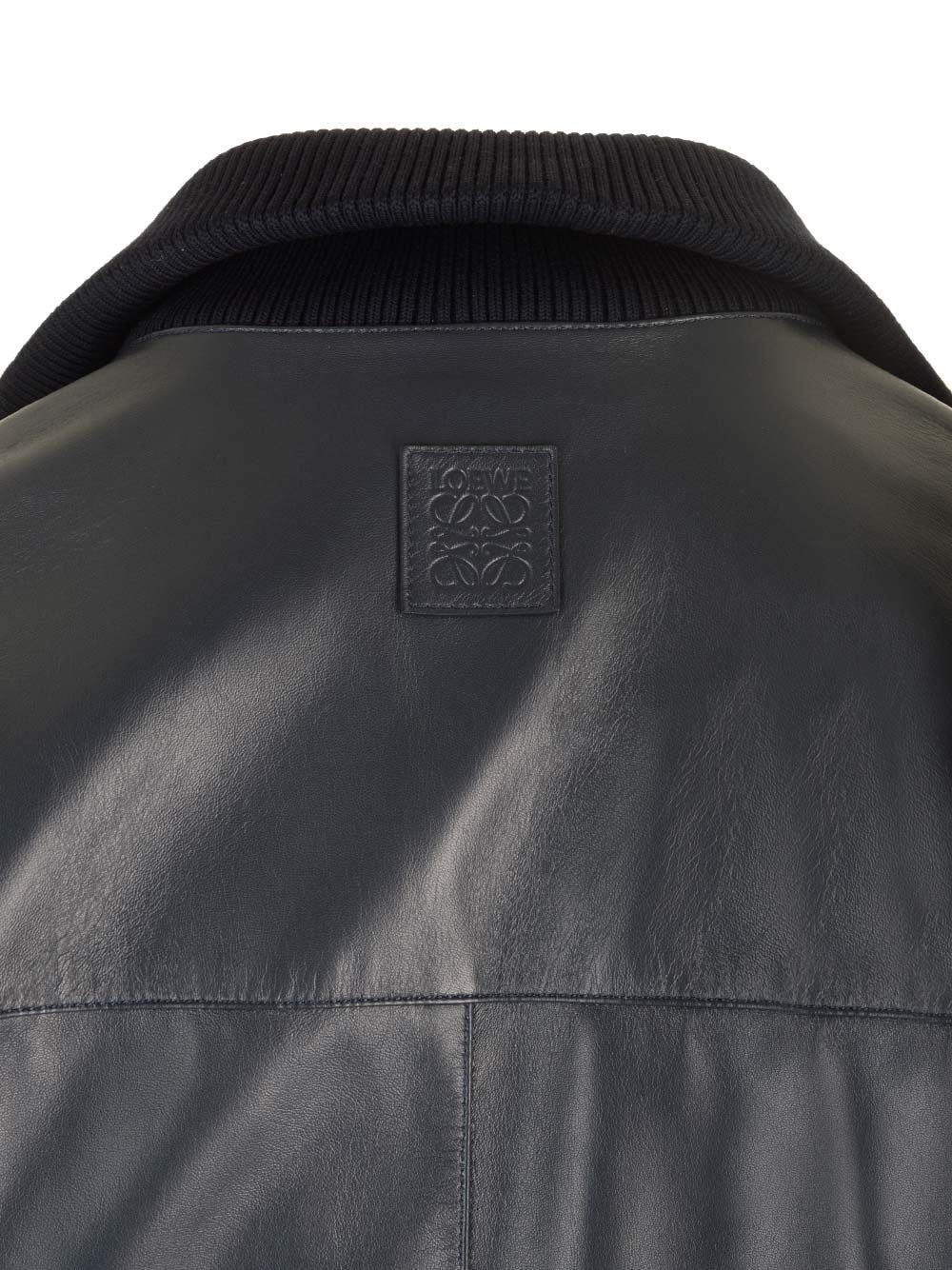 Lambskin Bomber Jacket Jackets Blue - 6