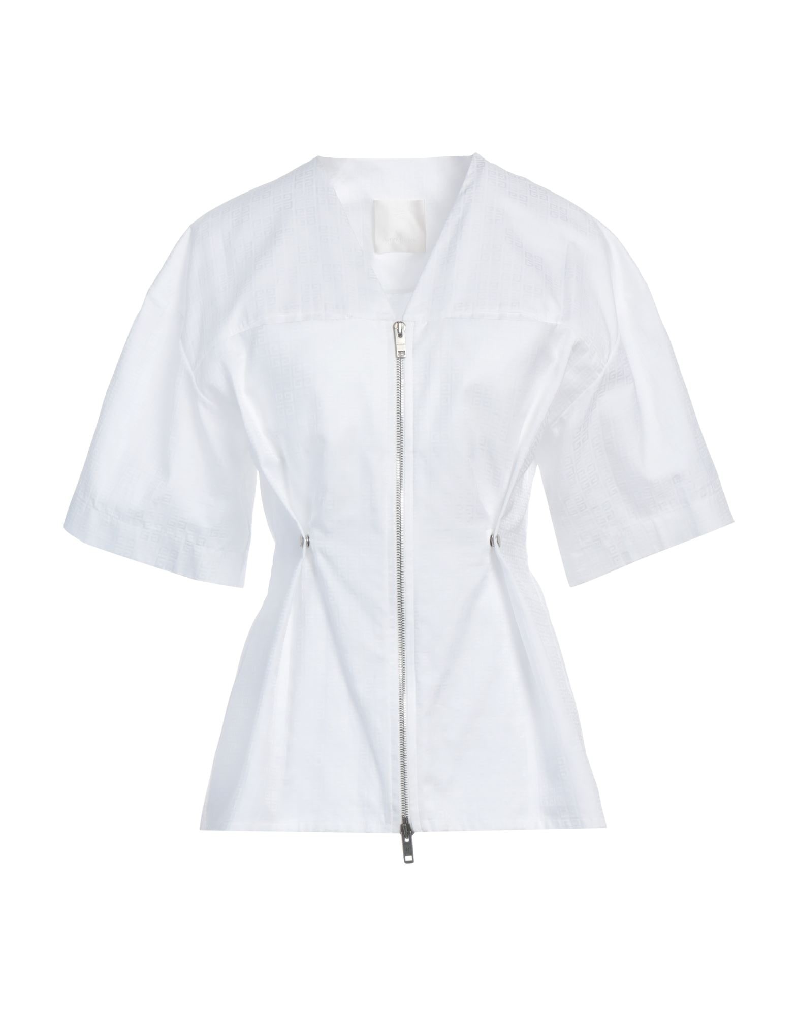 White Women's Patterned Shirts & Blouses - 1