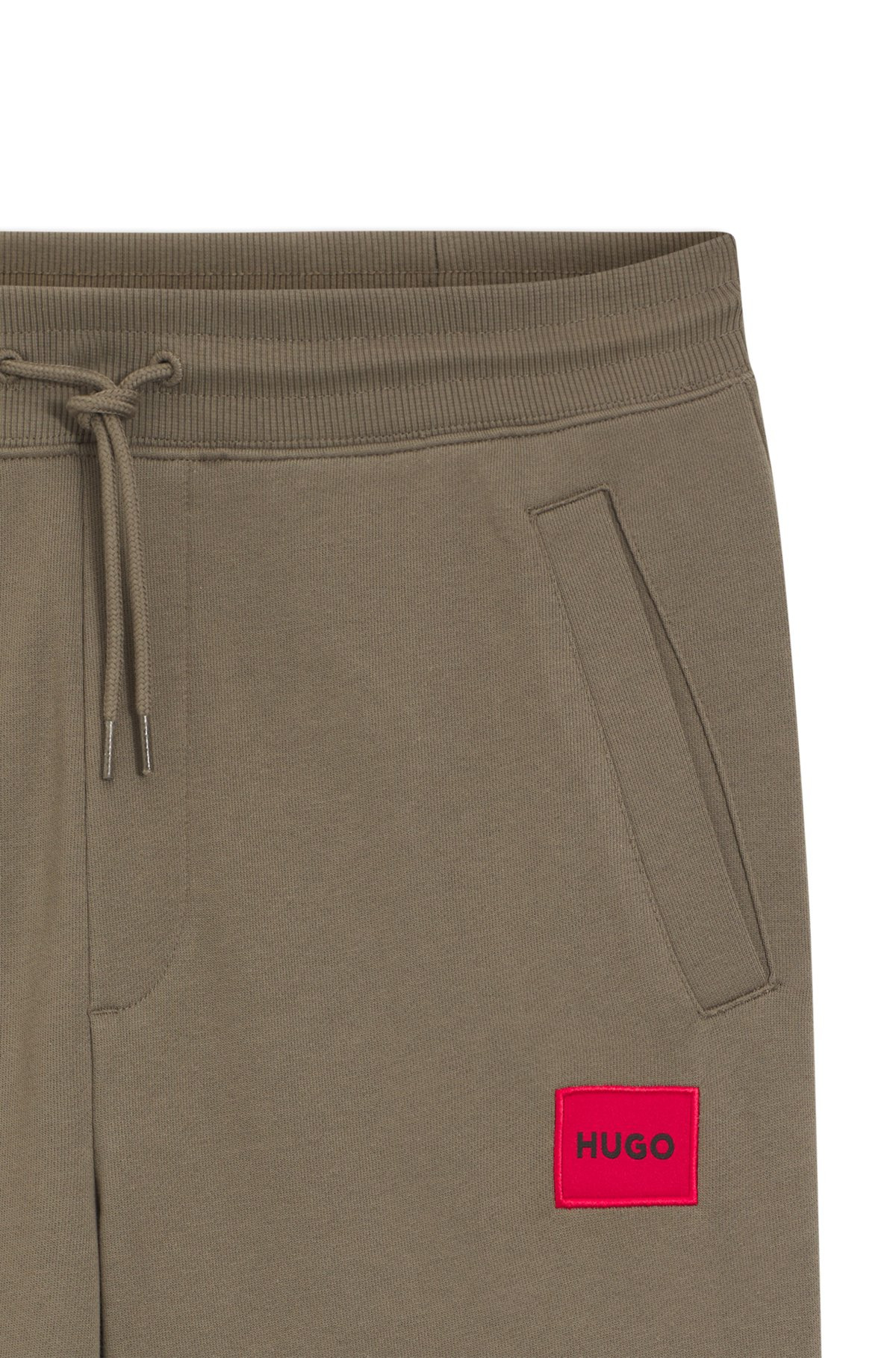 COTTON-TERRY TRACKSUIT BOTTOMS WITH LOGO LABEL - 2