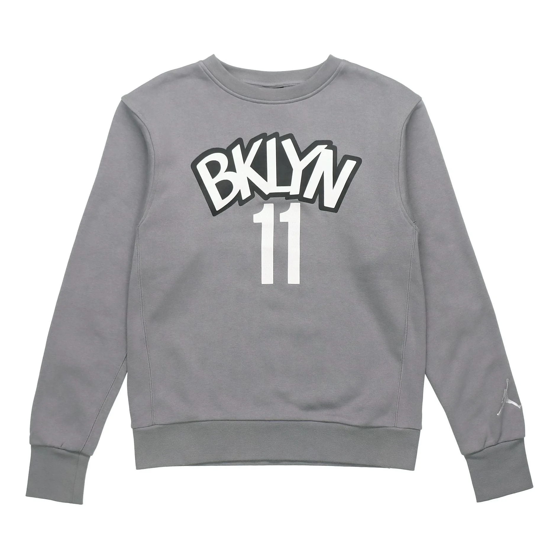 공기 요르단 브루클린 그물 둥근 목 Pullover 회색 CN1035-002 - 1