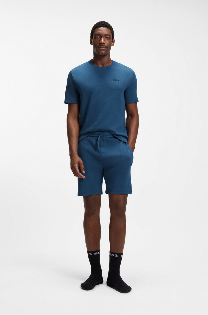 BOSS COTTON-BLEND PAJAMA T-SHIRT WITH EMBROIDERED LOGO outlook