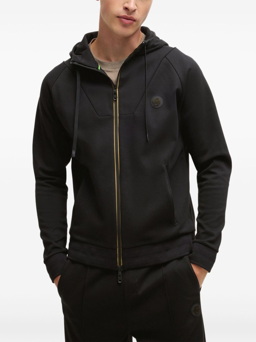 logo-patch hoodie - 3