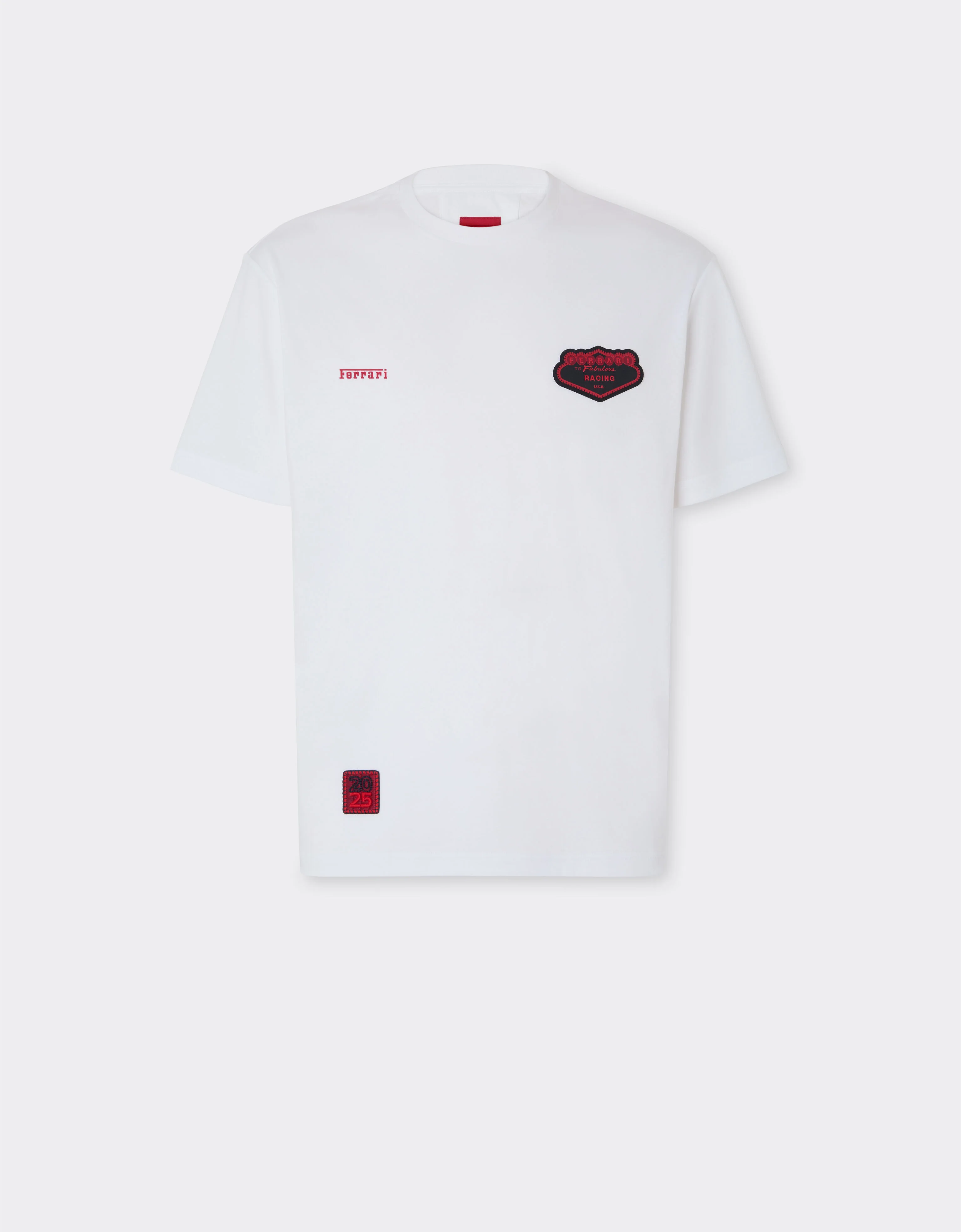 Cotton T-shirt with Ferrari logo - 1