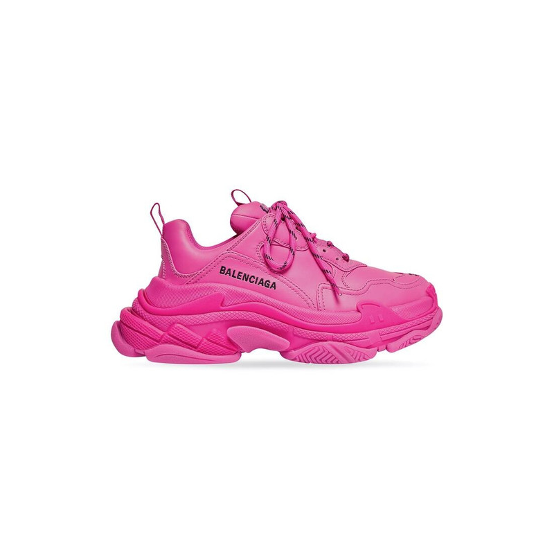 Women's Triple S Sneaker in Dark Pink - 1