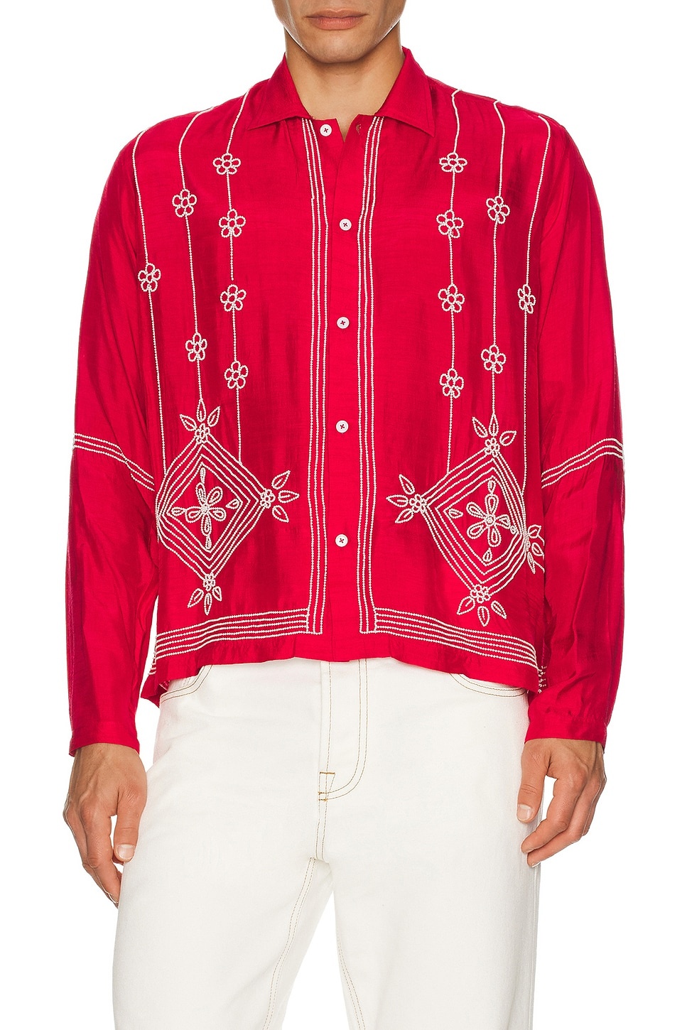 White Beadwork Shirt - 4