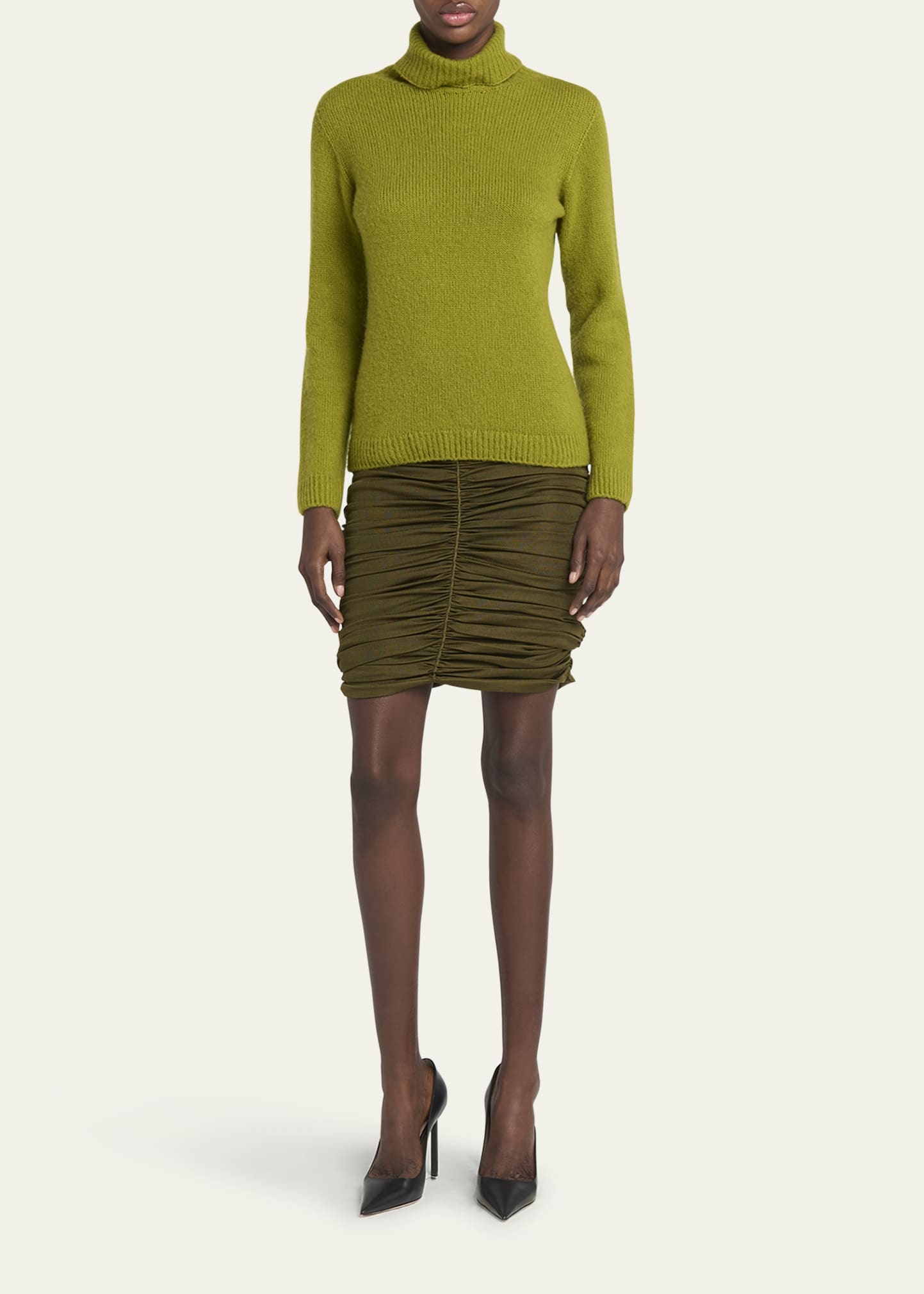 Cashmere-Silk Turtleneck Sweater - 2