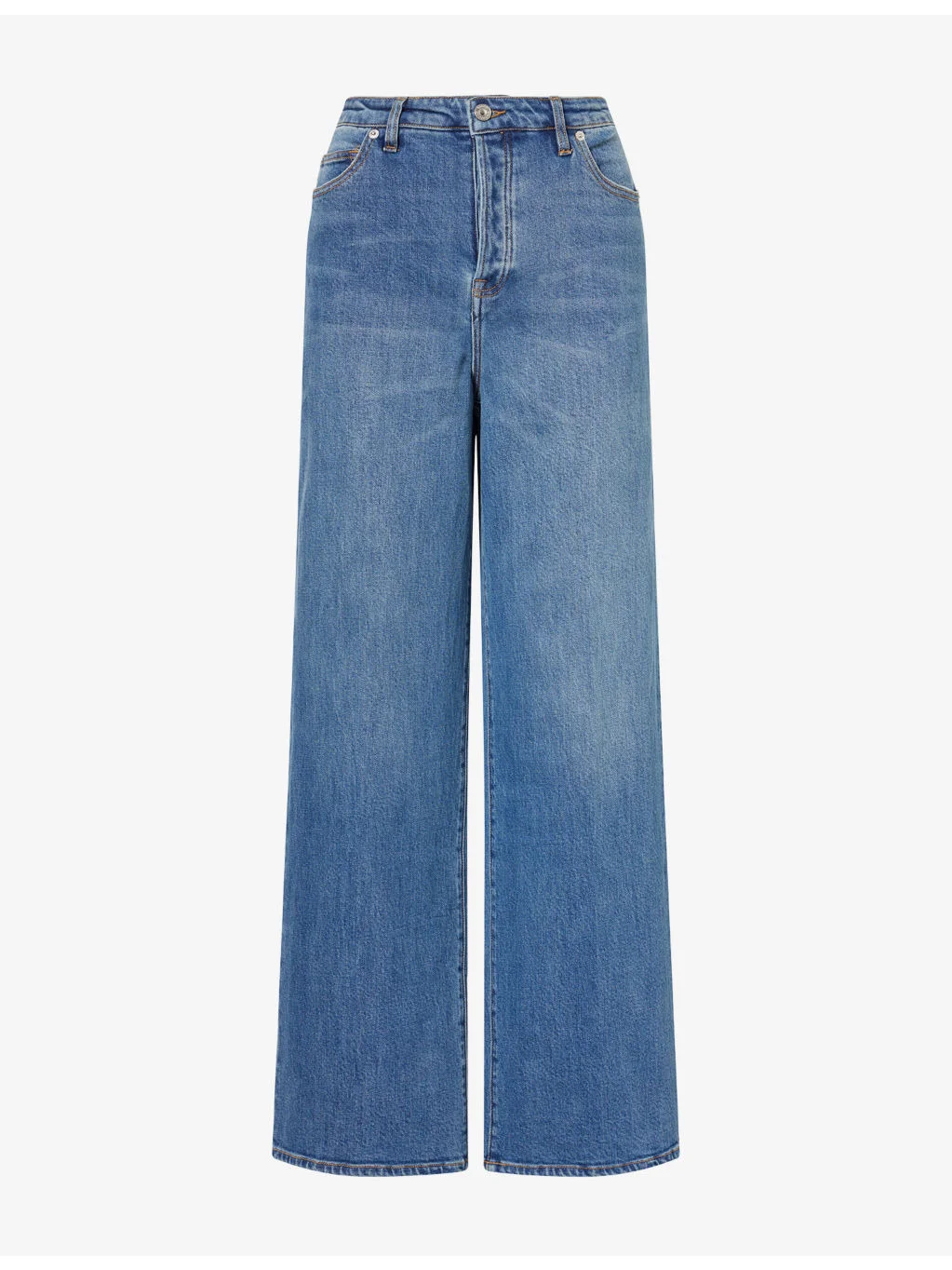 Vintage Wide-Leg Denim Jeans - 1
