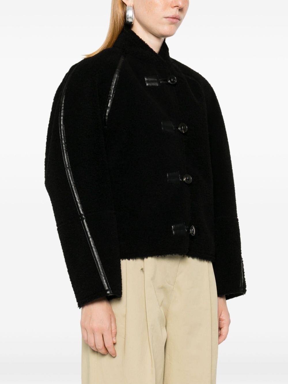 faux-shearling jacket - 3
