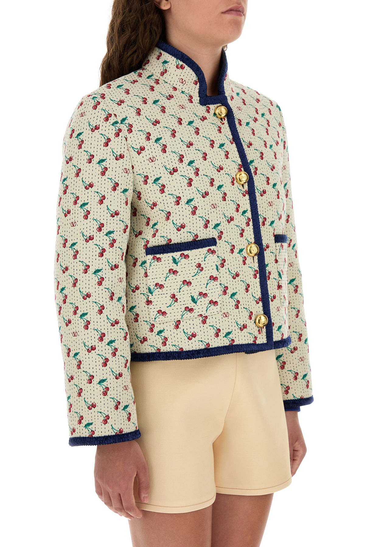Embroidered jacquard jacket - 3