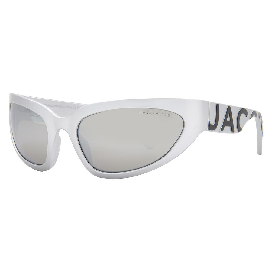 Marc Jacobs Silver Flash Mirror Wrap Ladies Sunglasses MARC 738/S 079D/T4 61 - 2