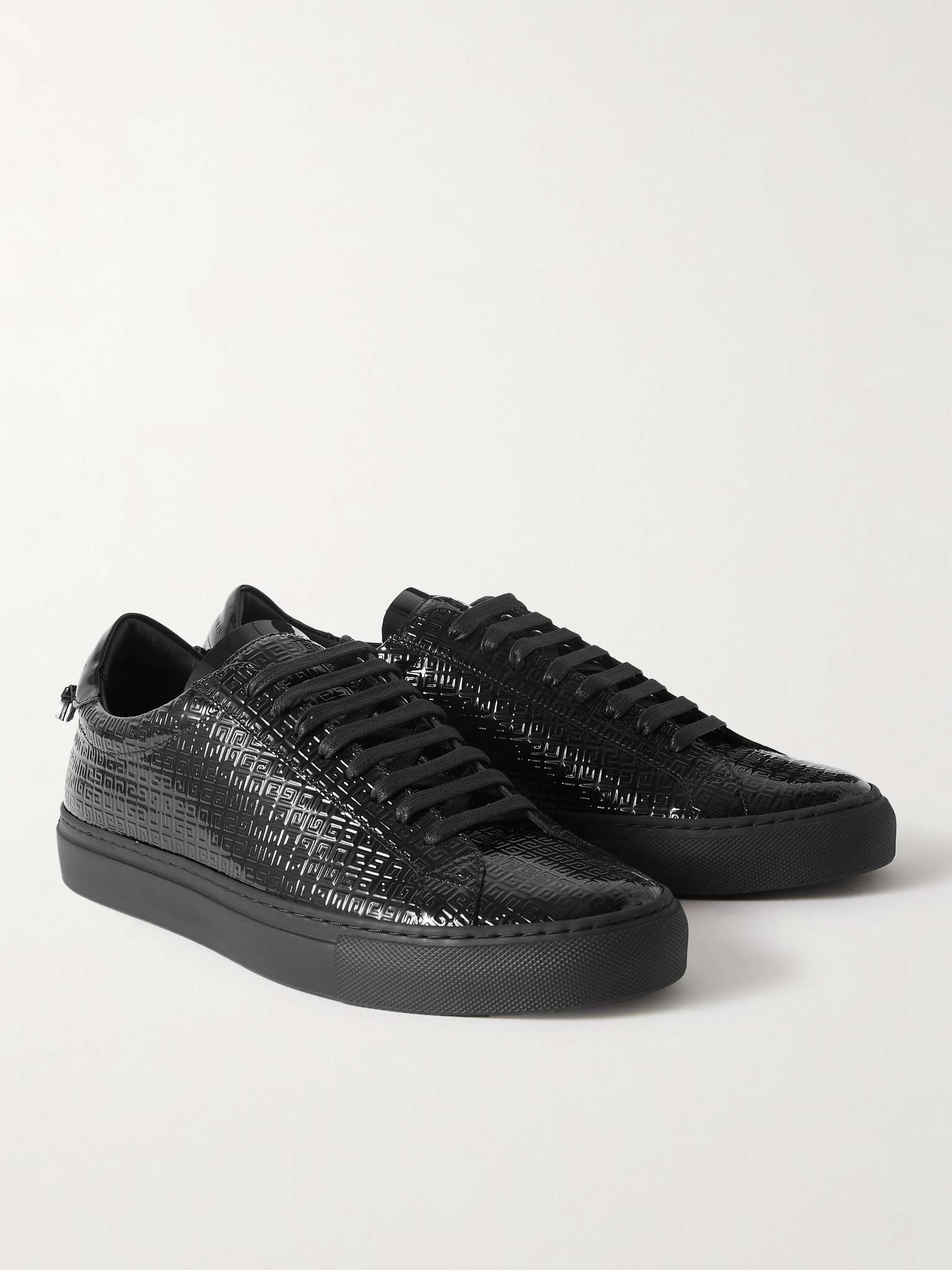 Urban Street Logo-Embossed Patent-Leather Sneakers - 4