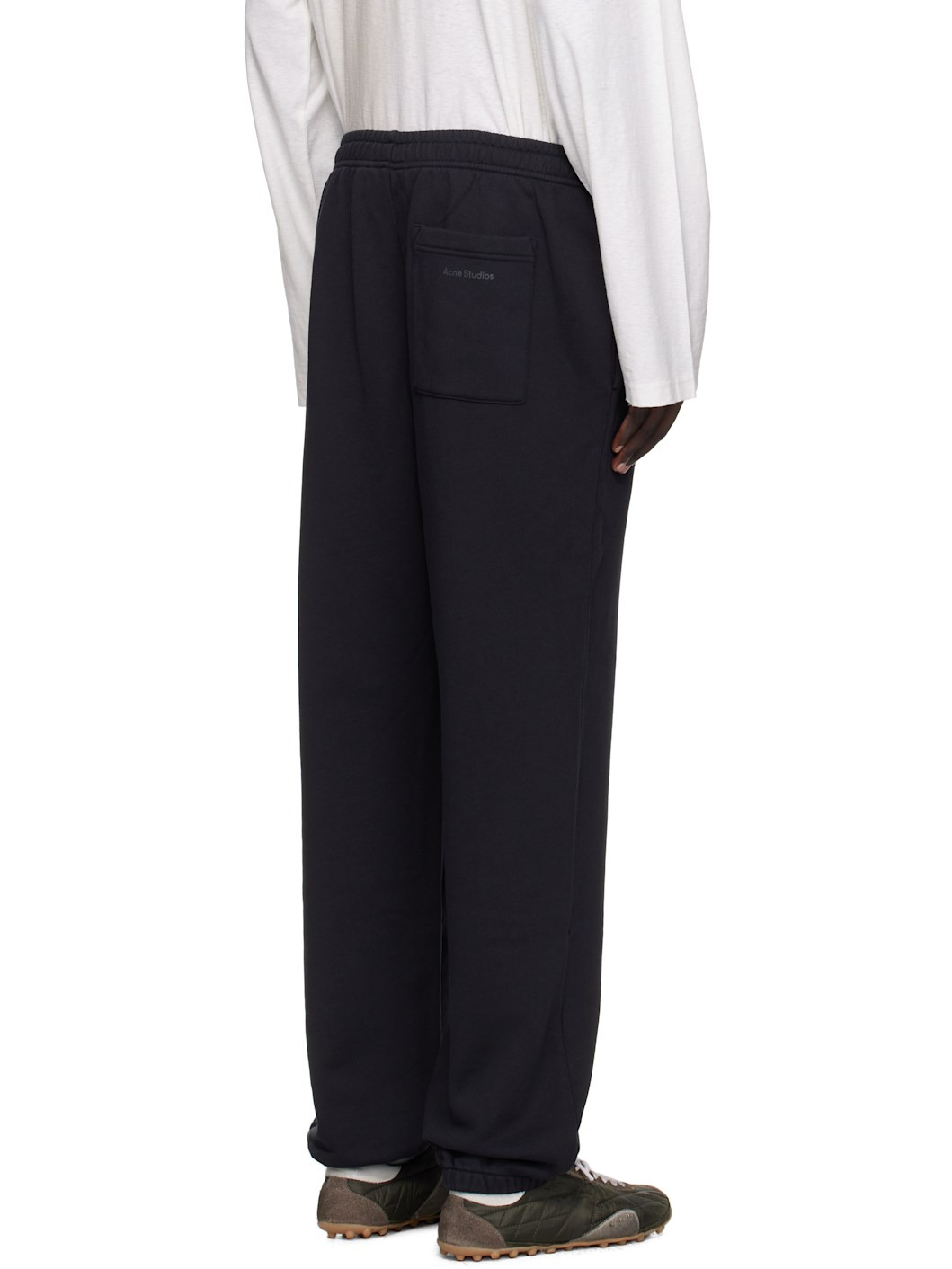 Black Cotton Sweatpants - 3