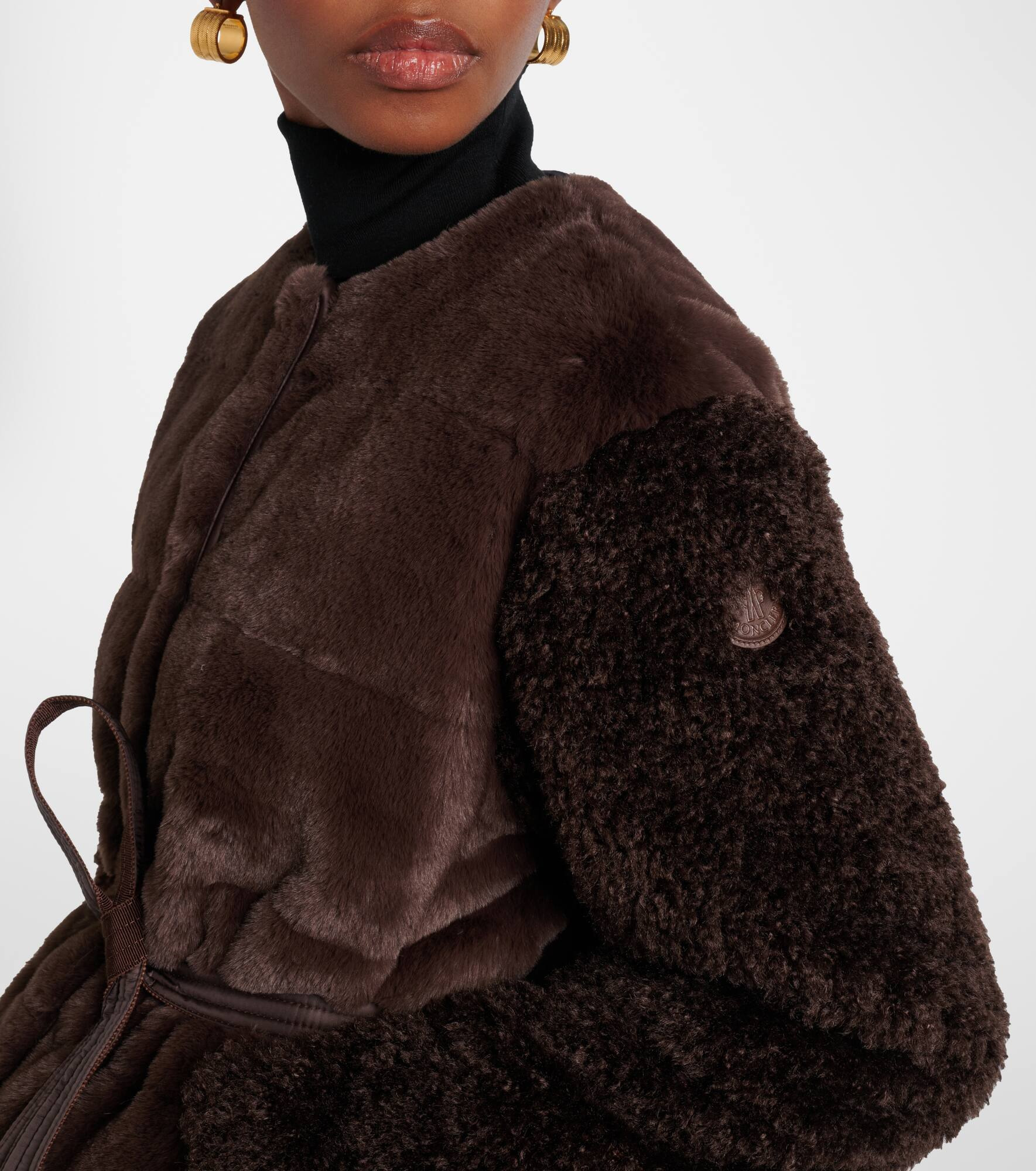 Jouillat faux-fur down jacket - 4