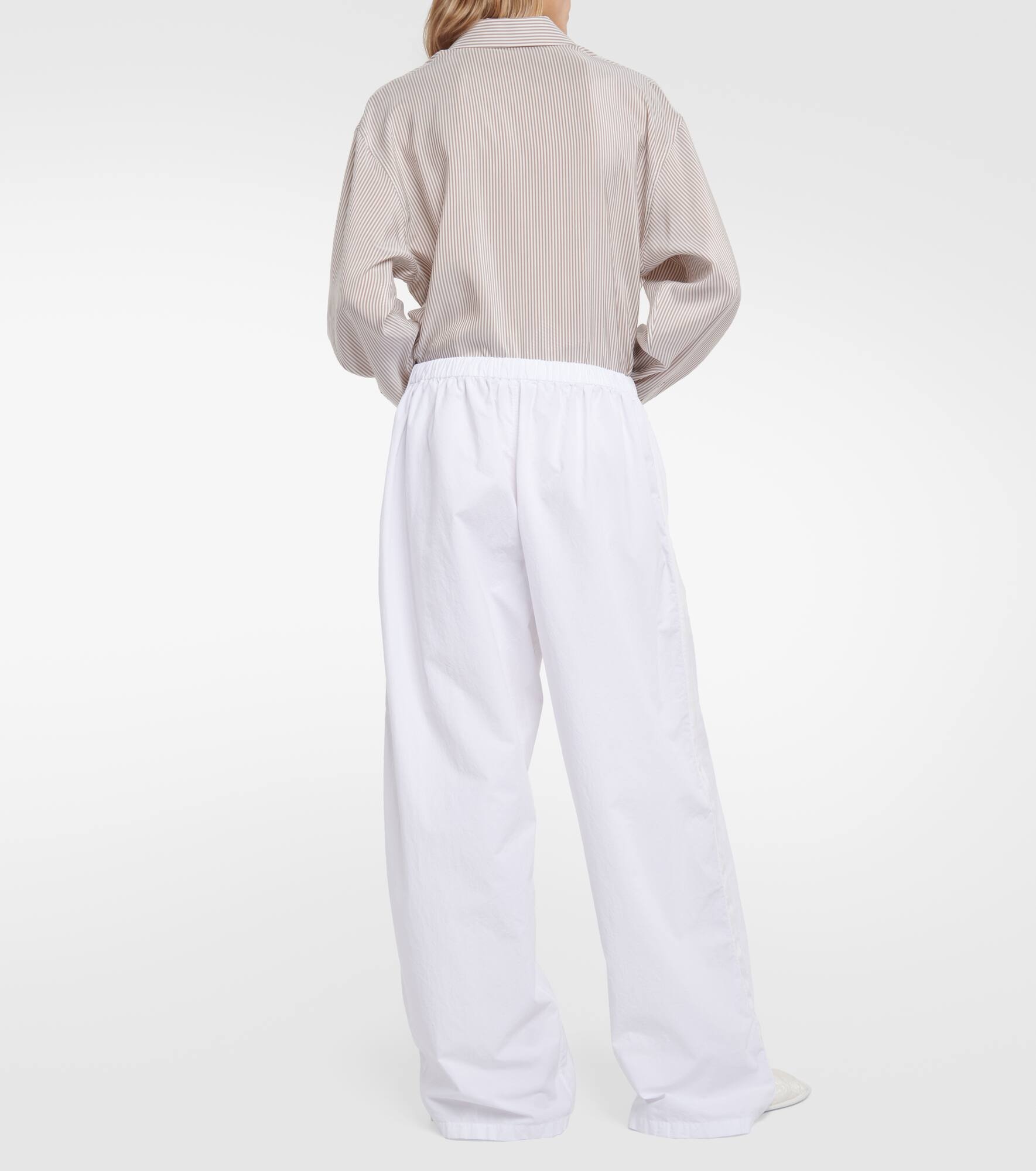 Hubert cotton wide-leg pants - 3