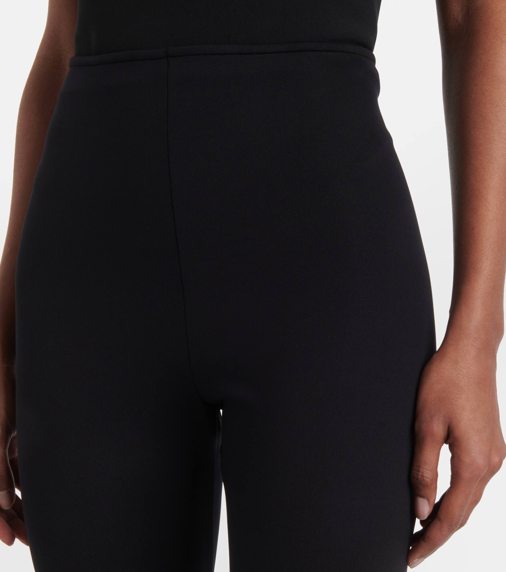 Shim cropped jersey slim pants - 4