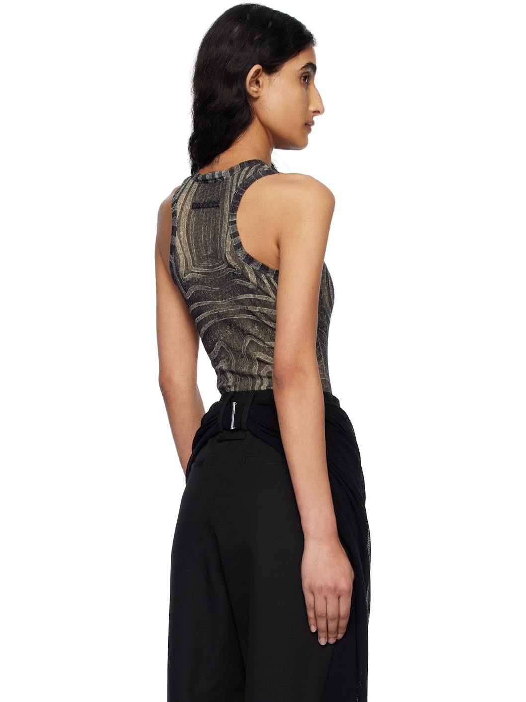 Black 'The Spirale' Bodysuit - 3