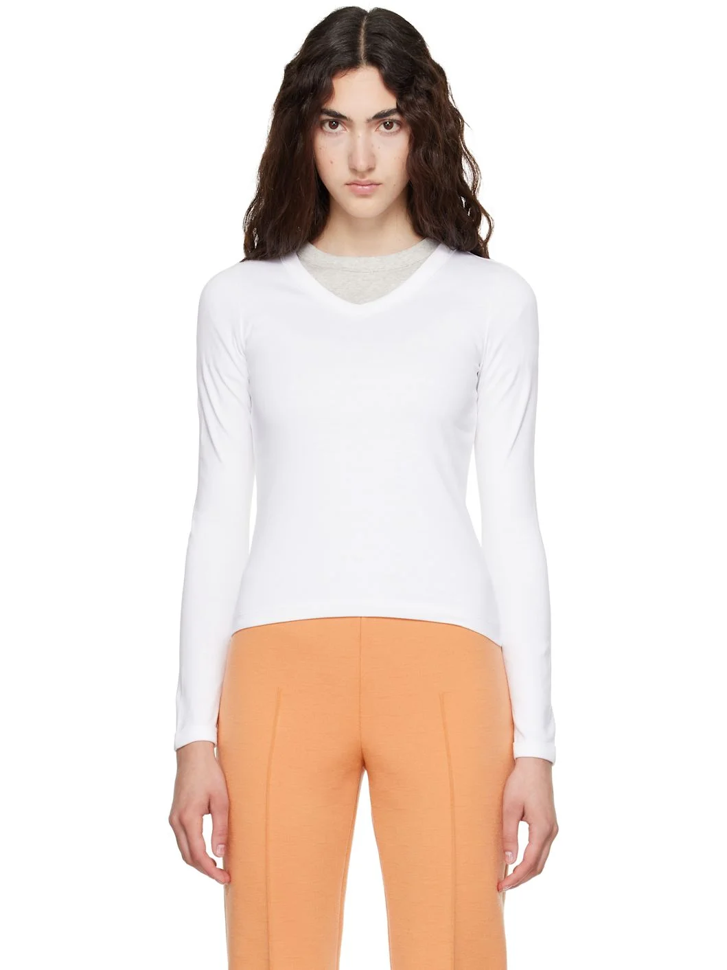 White Jill Longsleeve T-shirt - 1