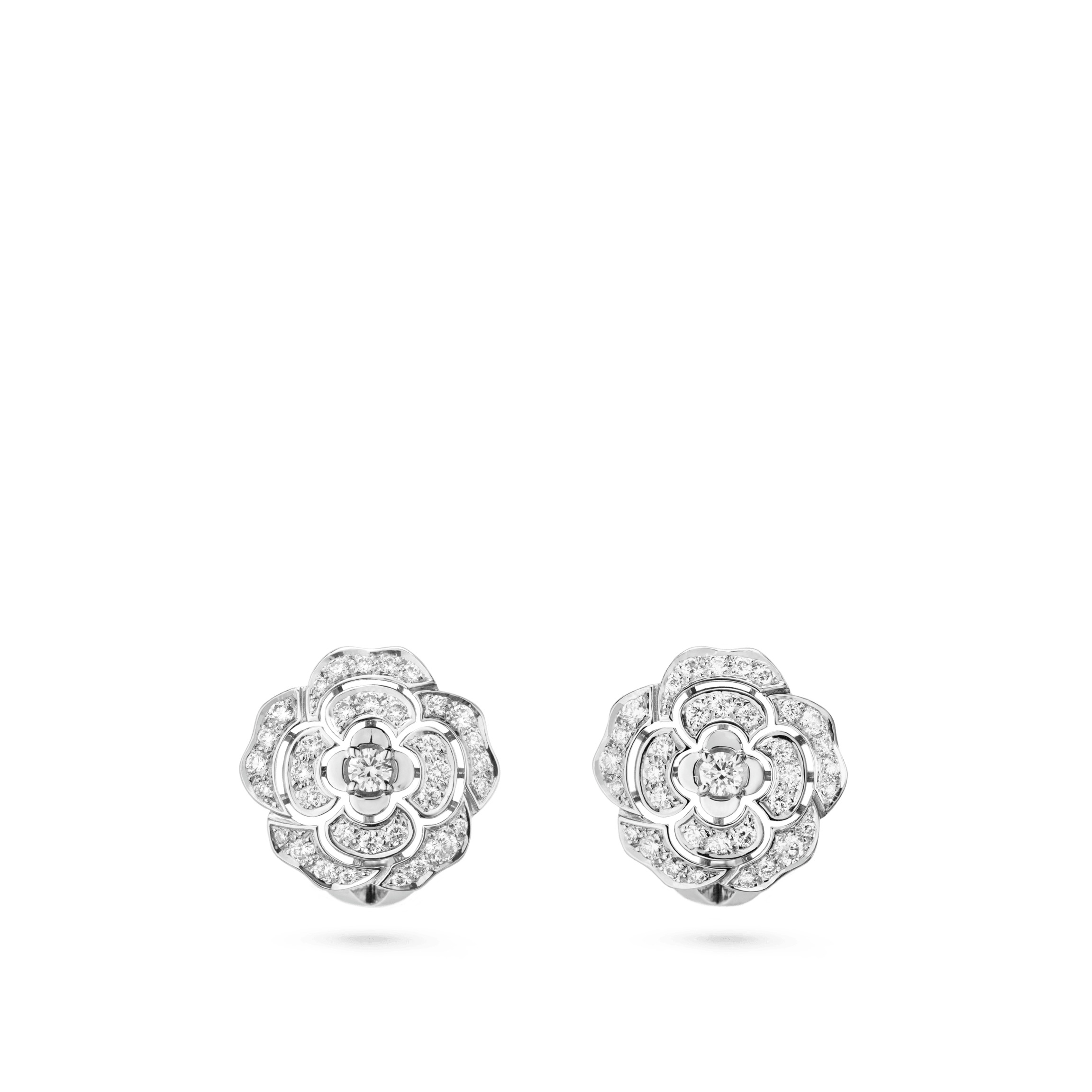 Bouton de Camélia earrings - 1