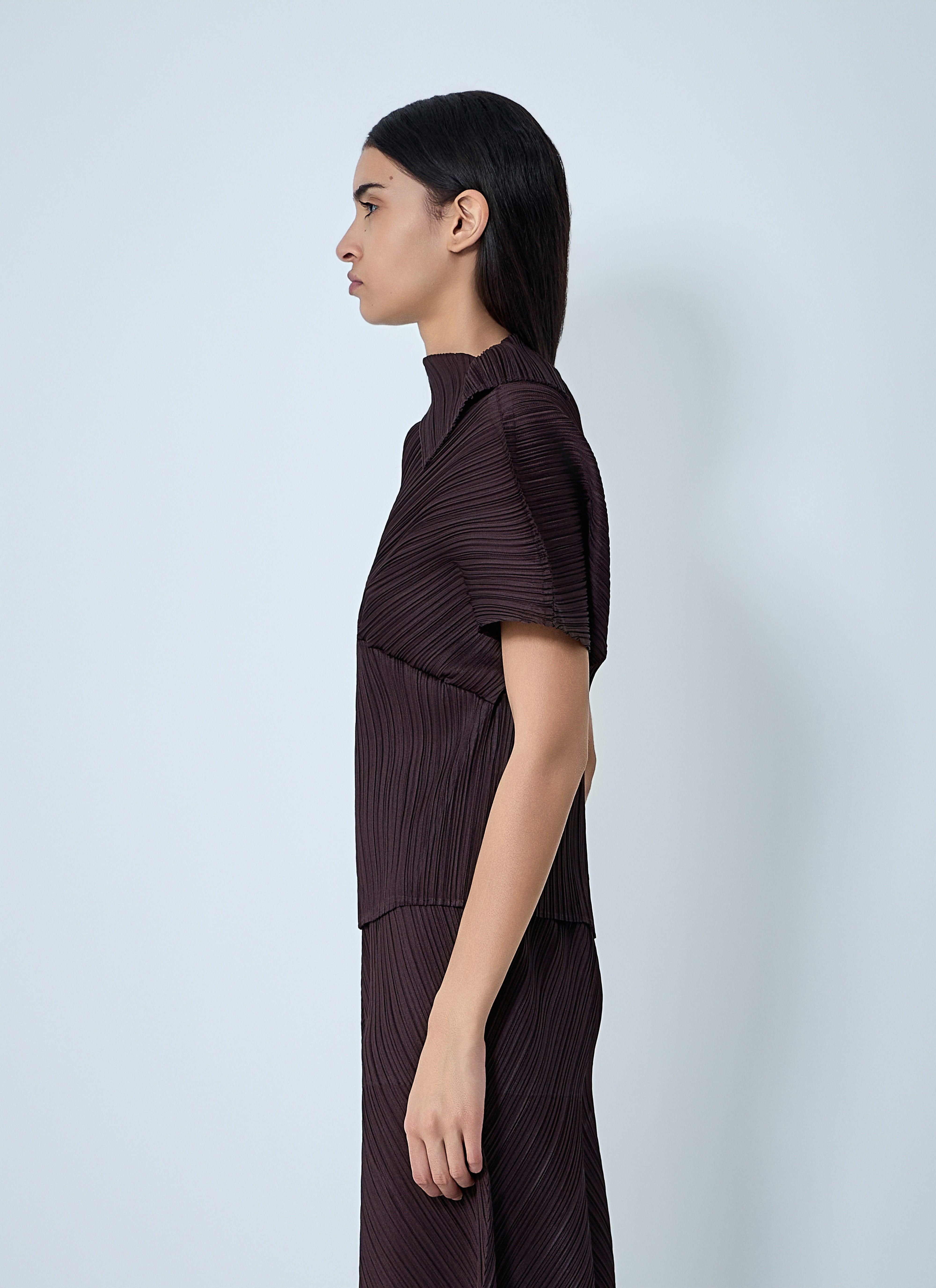 Pleats Please Issey Miyake Women Draped Pleated Shirt - 3
