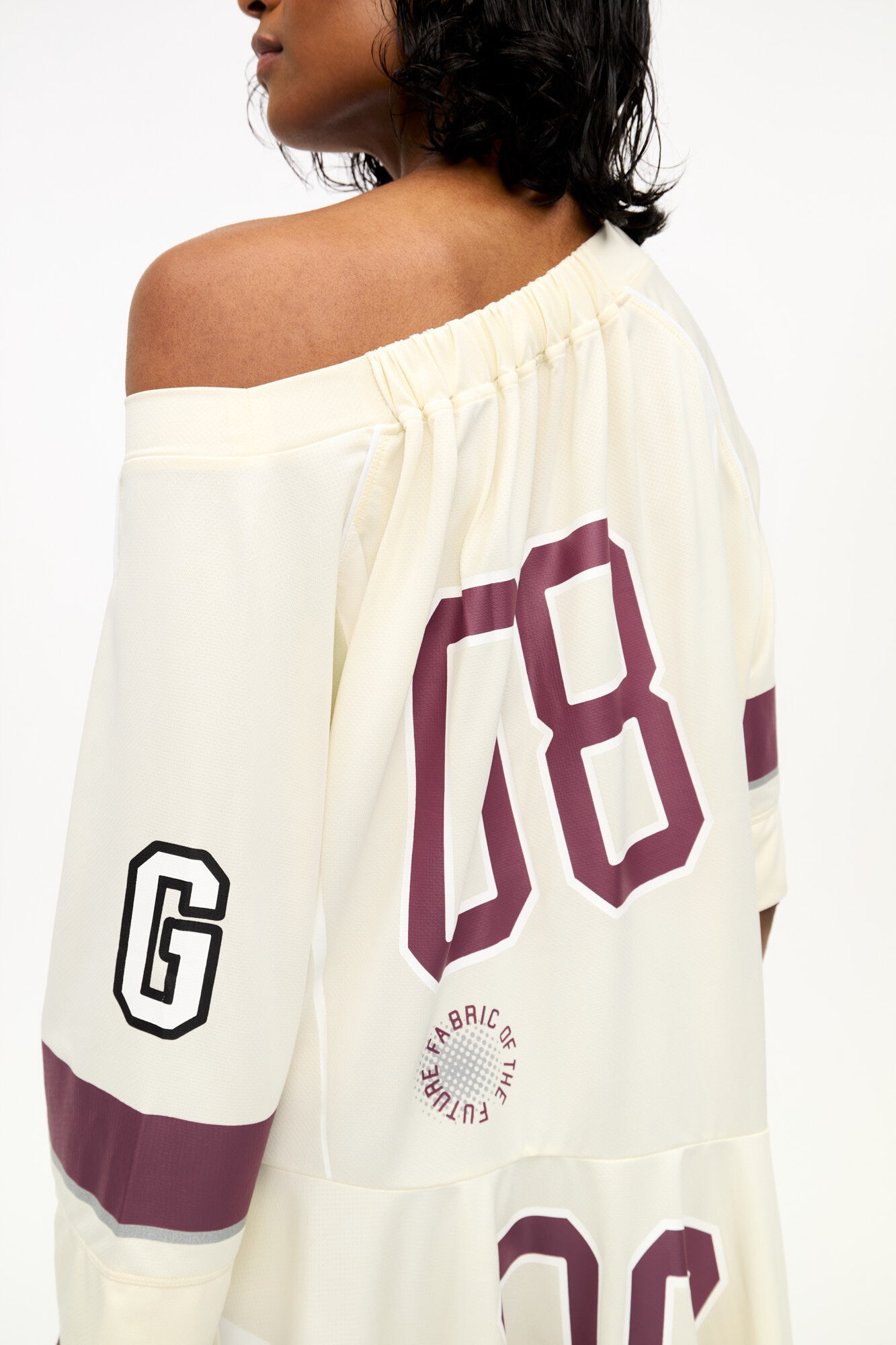 OFF-WHITE FUTURE MESH OVERSIZED MINI DRESS - 5