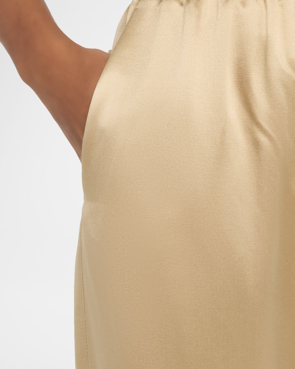 Relaxed-Leg Silk Pull-On Trousers - 5