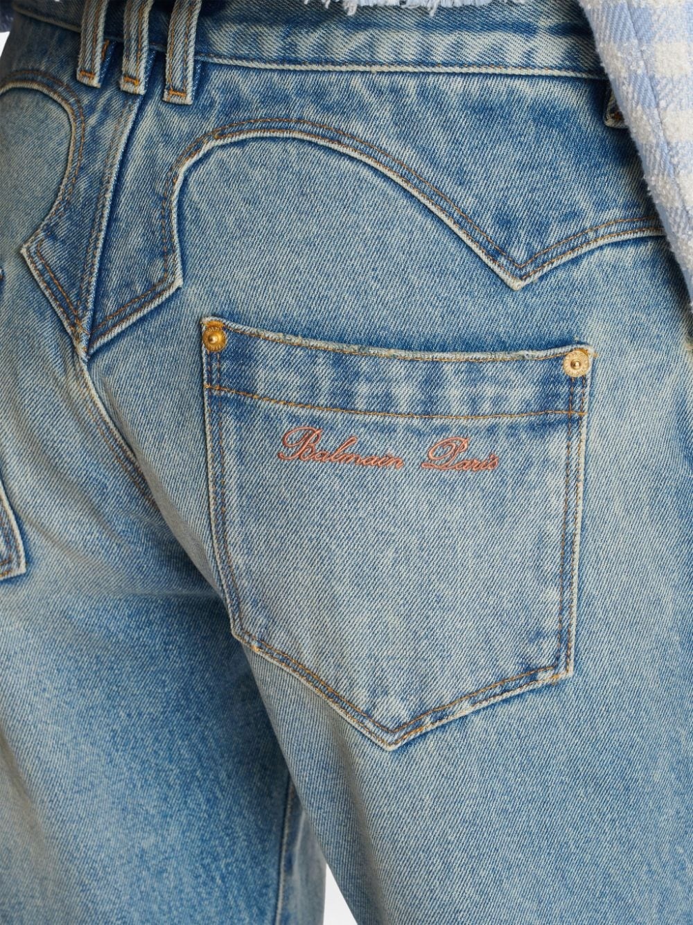 Western low-rise bootcut jeans - 6