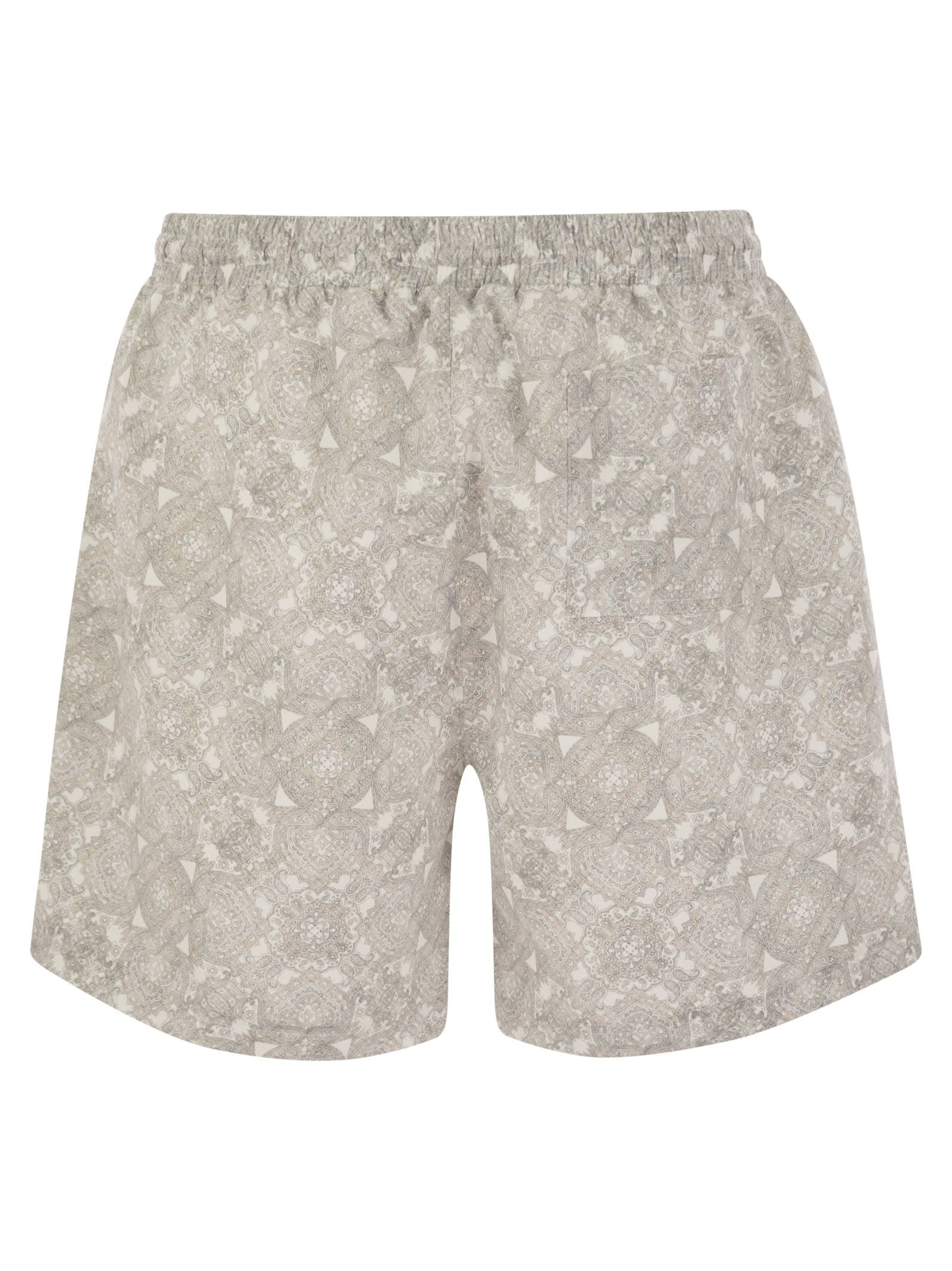 Brunello Cucinelli Men Beach Swimsuit With Paisley Design - 2