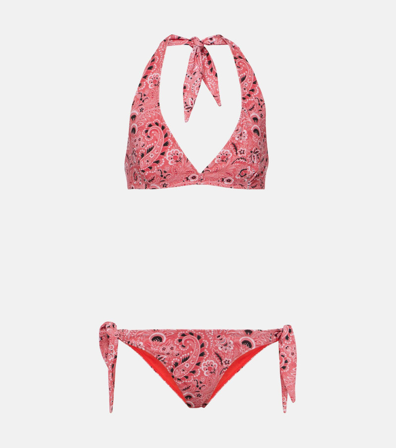 Paisley halterneck bikini - 1