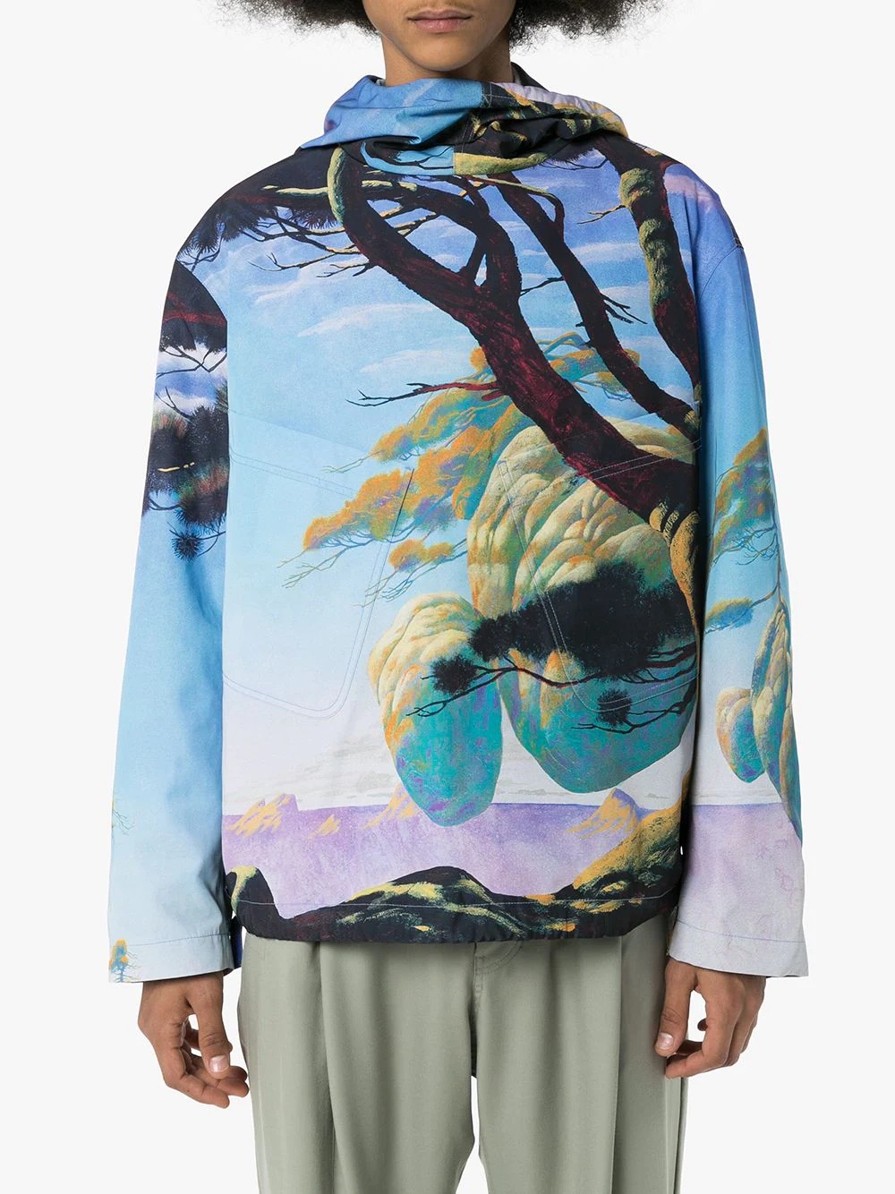 Floating Island graphic-print hooded parka - 3