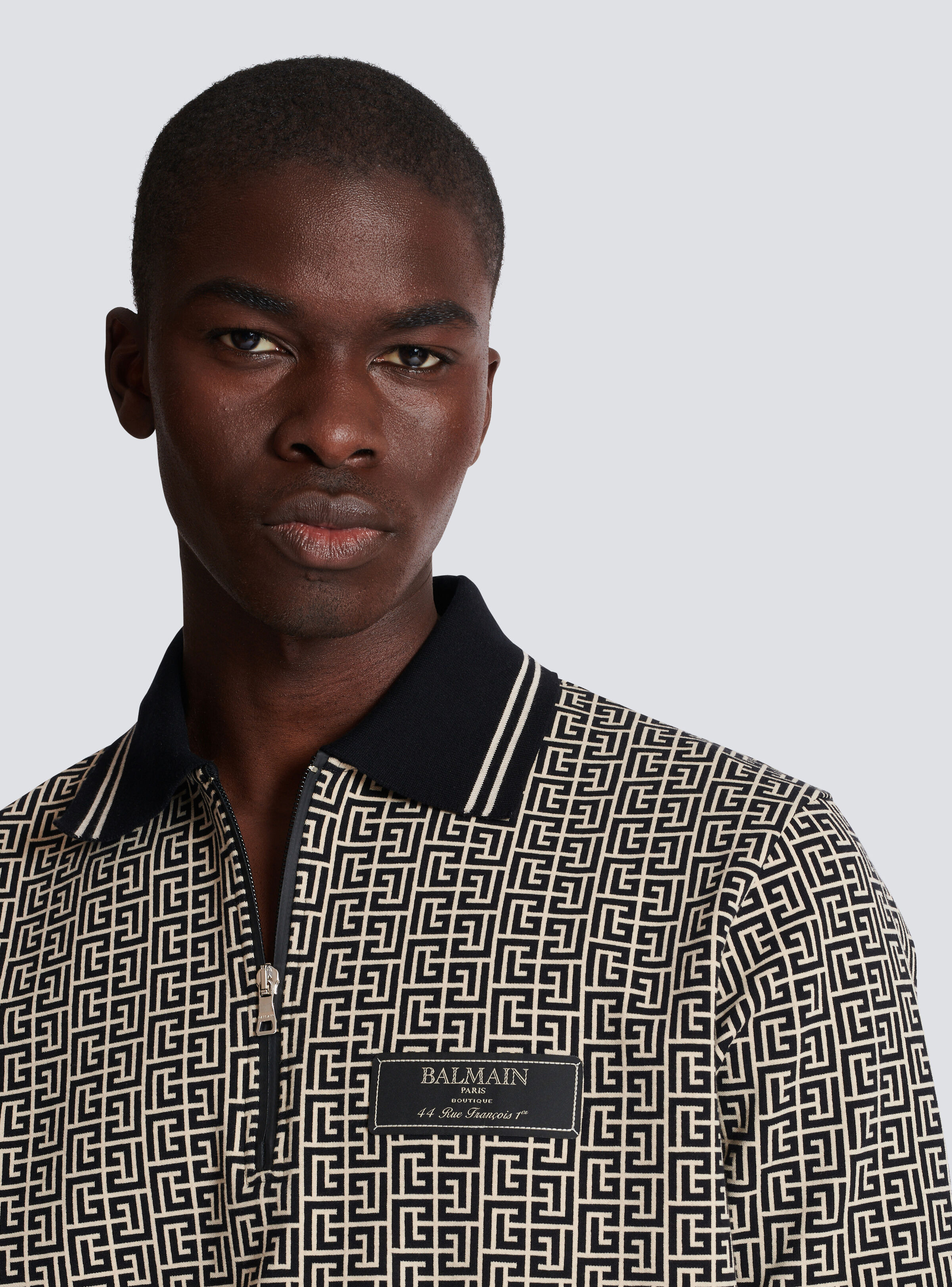 PB Labyrinth jacquard polo shirt - 7