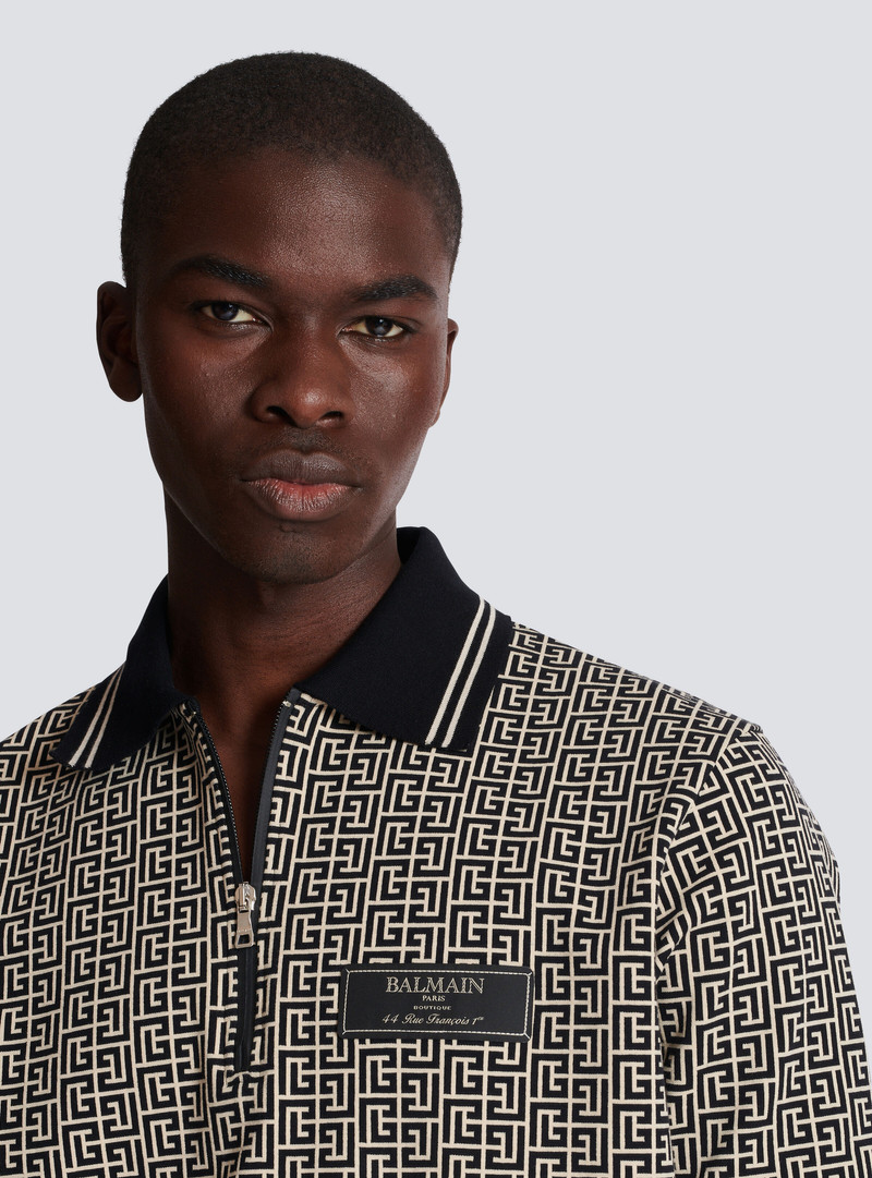 PB Labyrinth jacquard polo shirt 7