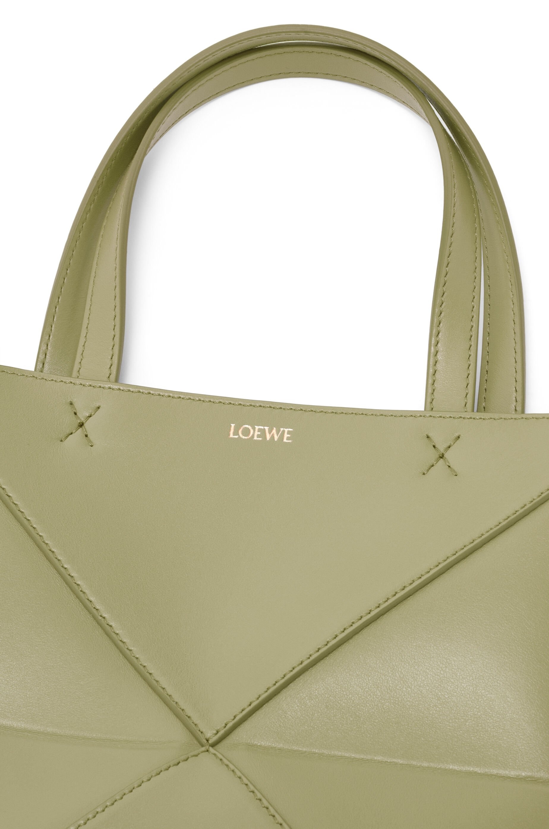 Mini Puzzle Fold tote in shiny calfskin - 11