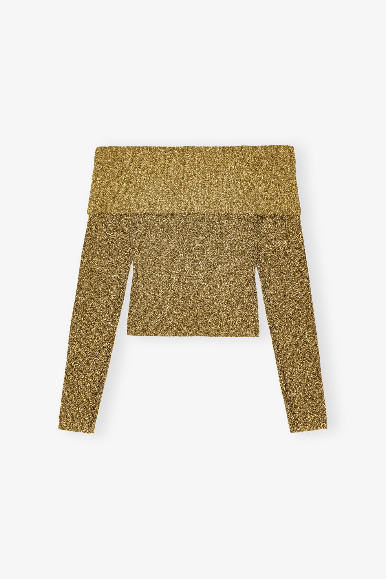 GOLD SPARKLE OFF-THE-SHOULDER BLOUSE - 6