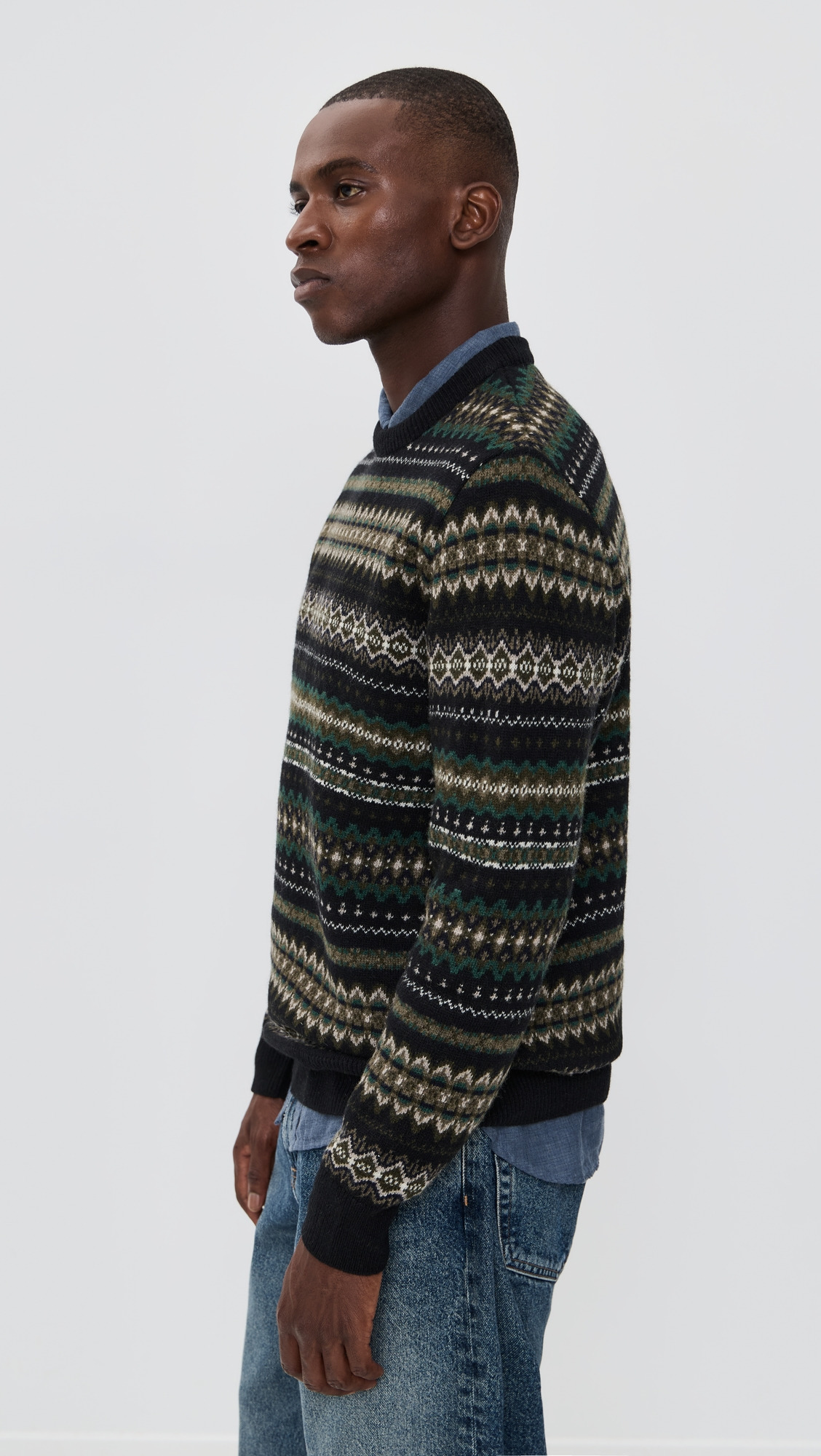 Barbour Case Fair Isle Crew Neck Sweater - 3