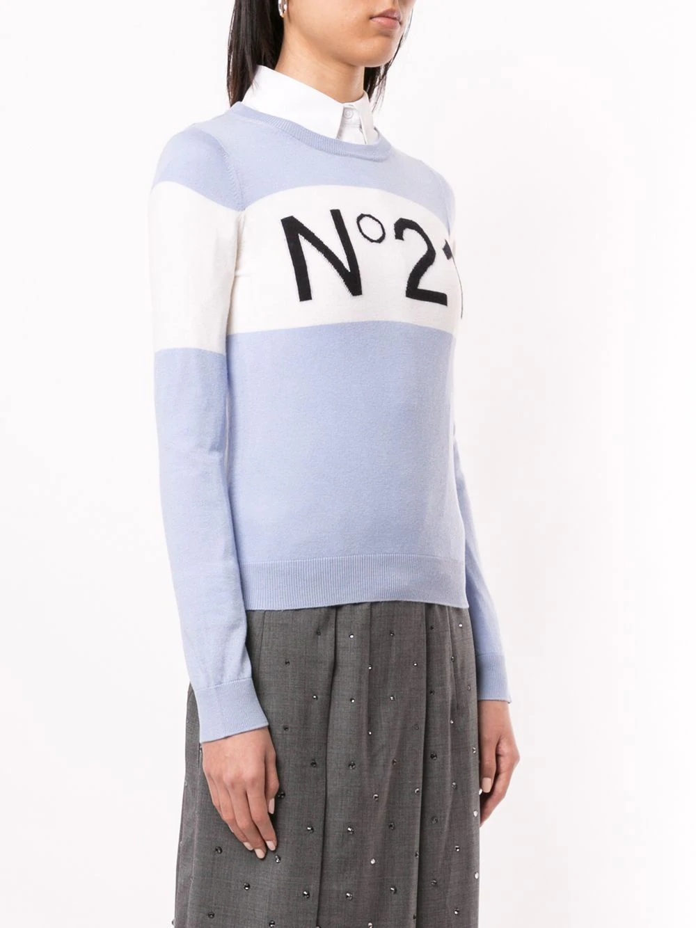 block-stripe logo jumper - 3