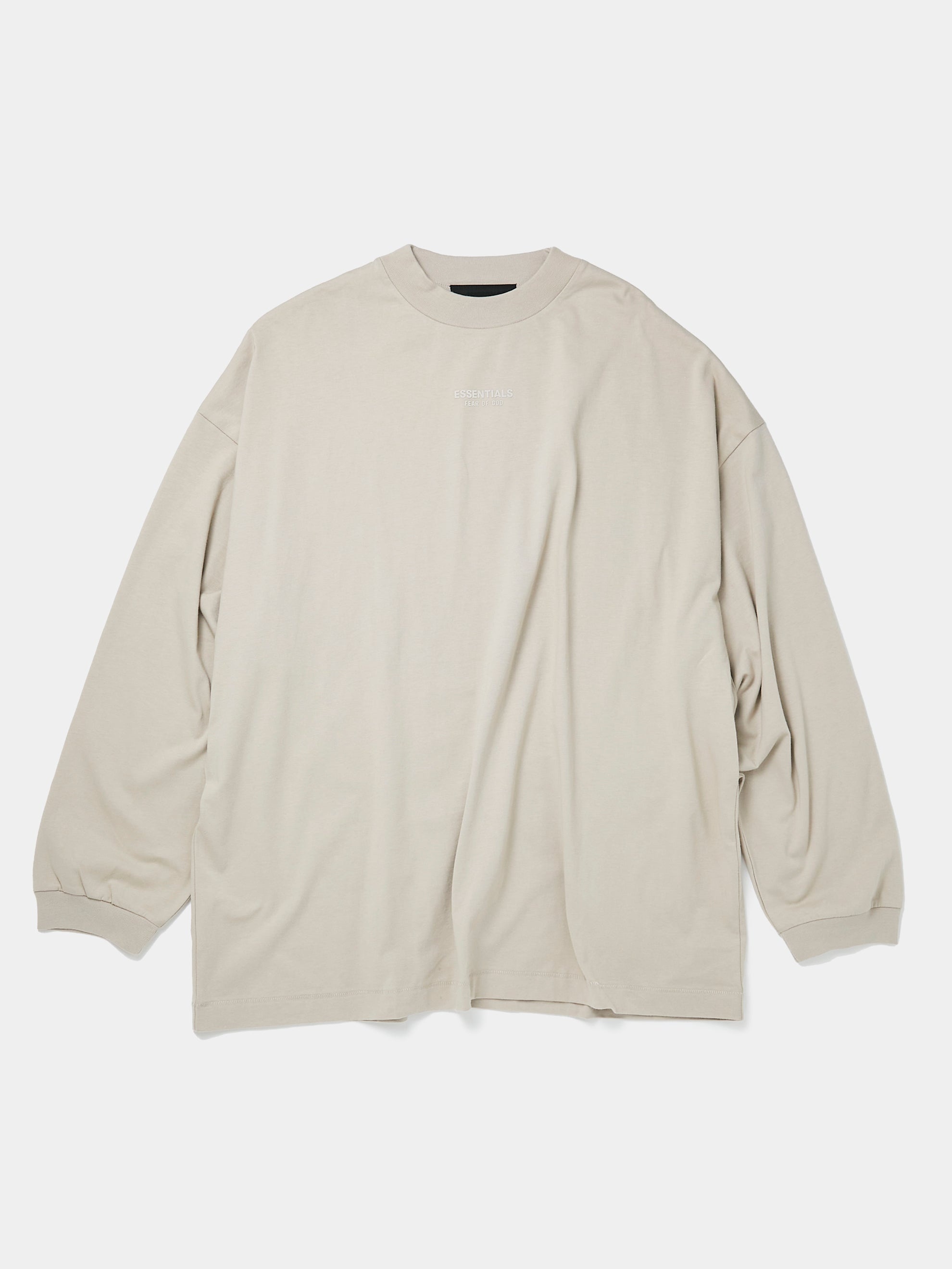 ESSENTIALS LS TEE (SILVER CLOUD) - 1