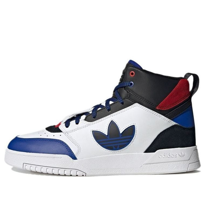 adidas 원본 하락 단계 중앙 정상 운동화 백색/검정/파랑 GW6188 - 1