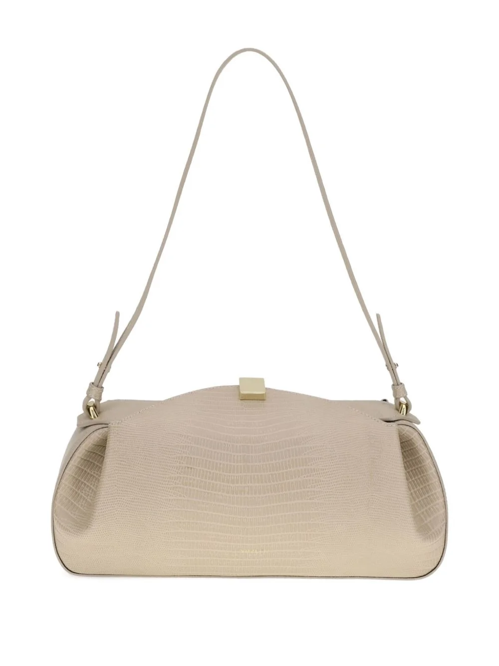 Oyster embossed-leather clutch bag - 1