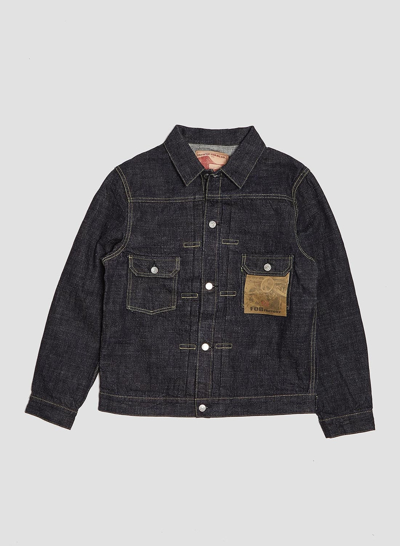 FOB Factory Selvedge Denim 2nd Jacket Indigo 1