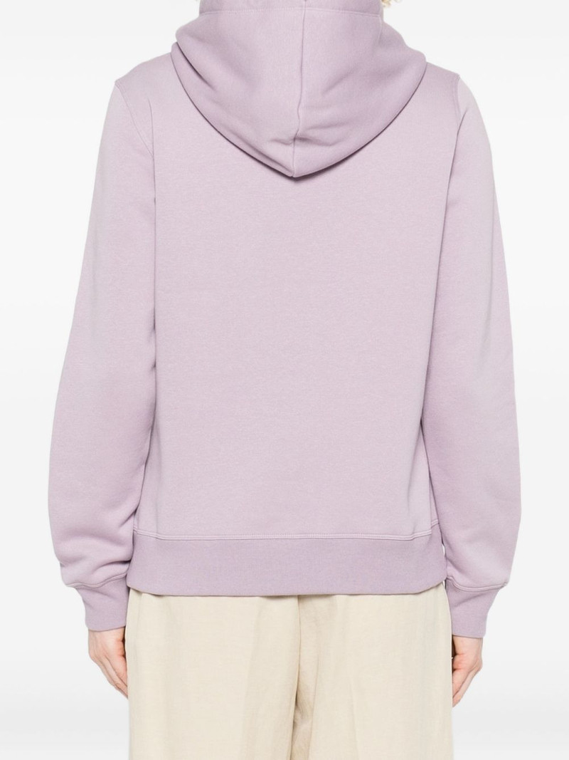 embroidered-logo hoodie 4
