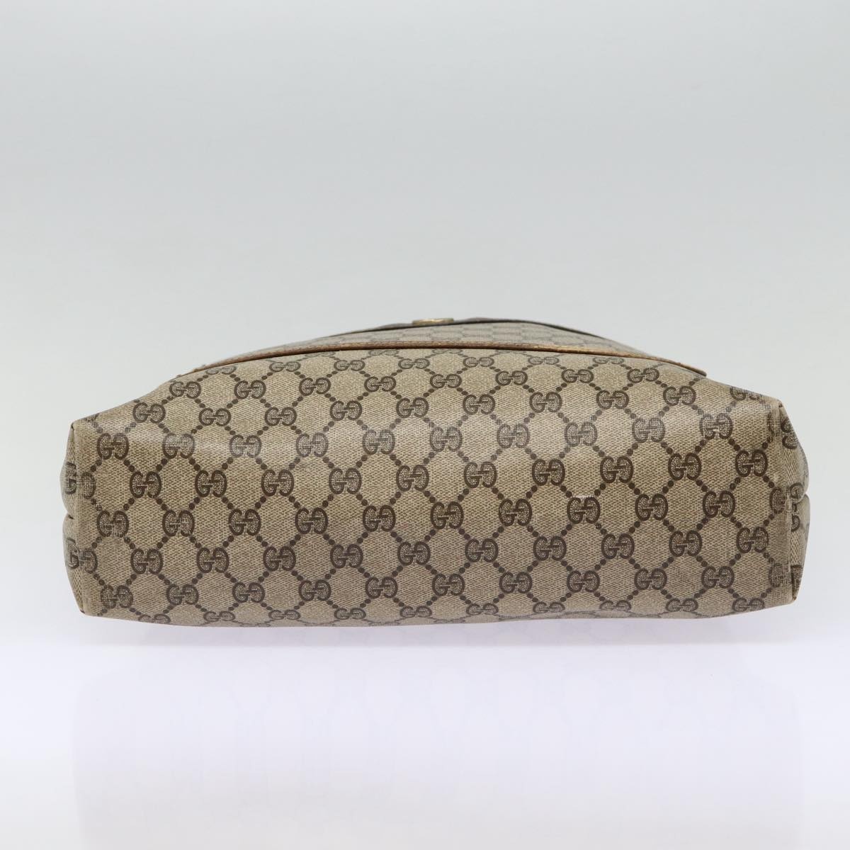 GUCCI GG Supreme Web Sherry Line Tote Bag Pvc Beige Red 40 02 003 - 6