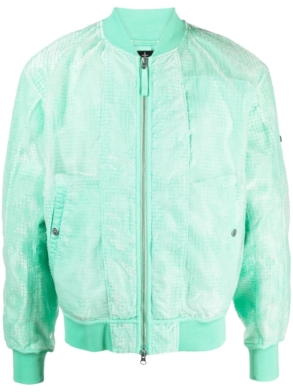 mesh-panel bomber jacket - 1