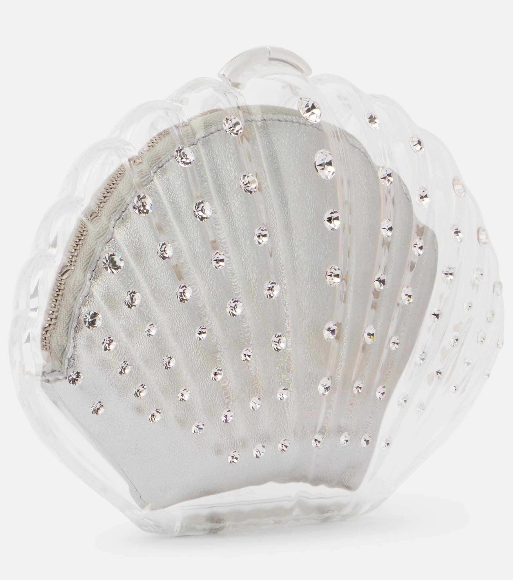 Crystal Shell embellished clutch - 4