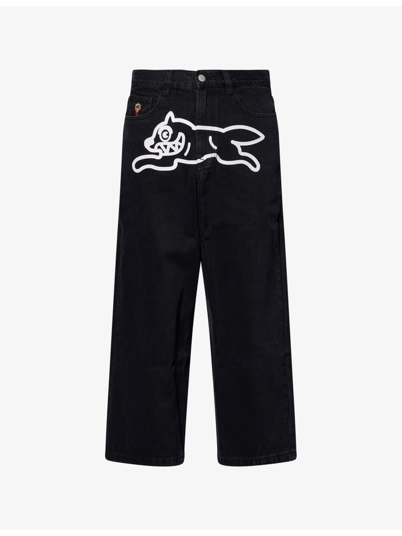 Running Dog Straight-Leg Denim Jeans 1