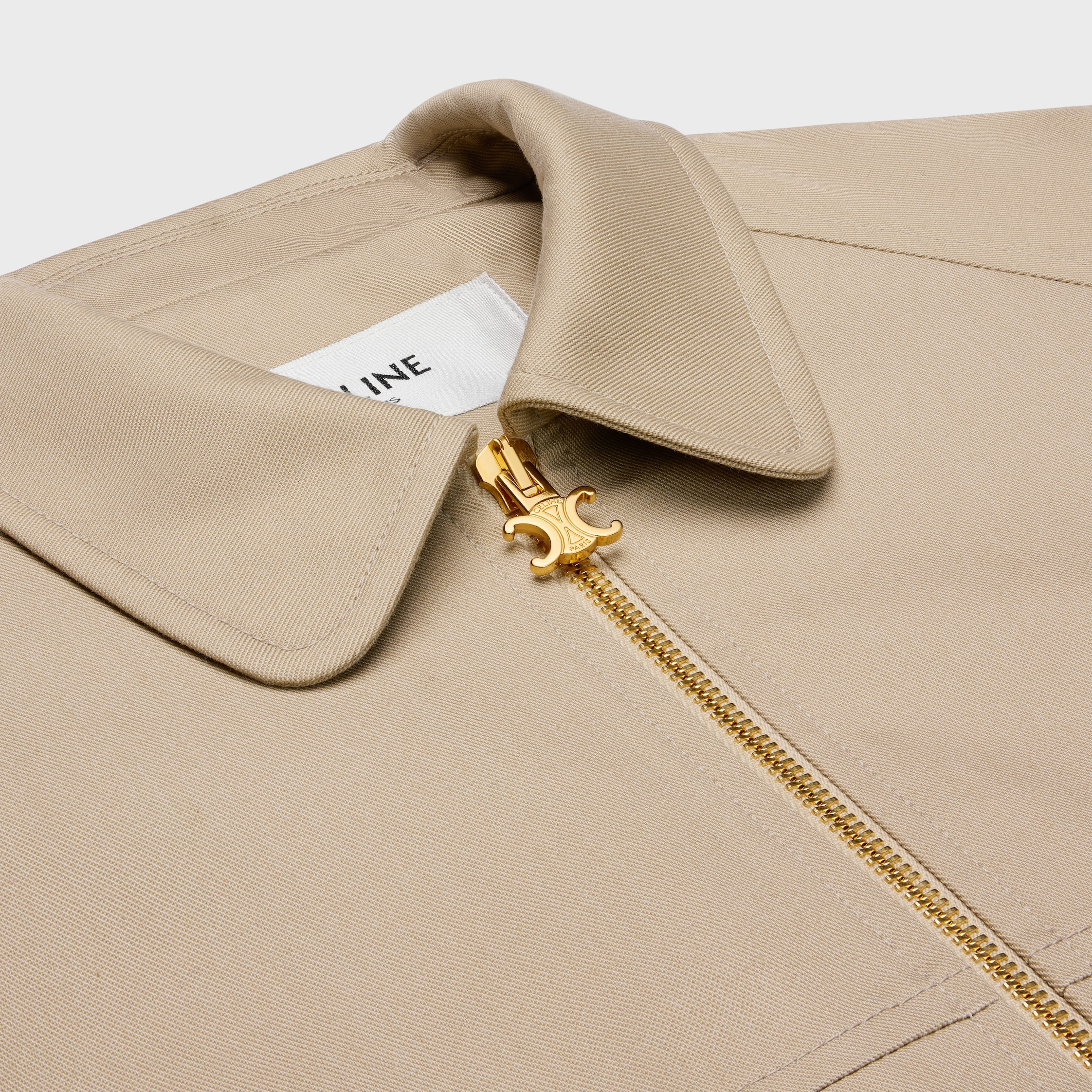 triomphe blouson jacket in cotton gabardine - 3